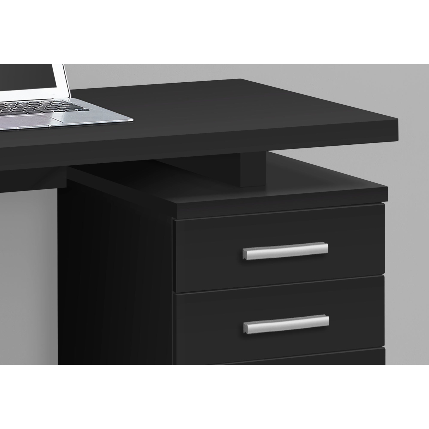Monarch Specialties I 7691 Computer Desk 48"L Black Left Or Right Facing