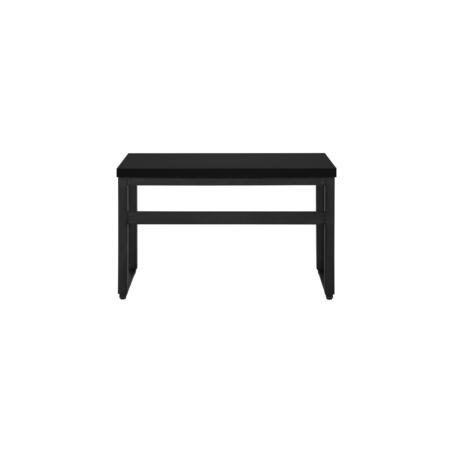 Monarch Specialties I 7682 Computer Desk 48"L Black Adjustable Height Black Metal