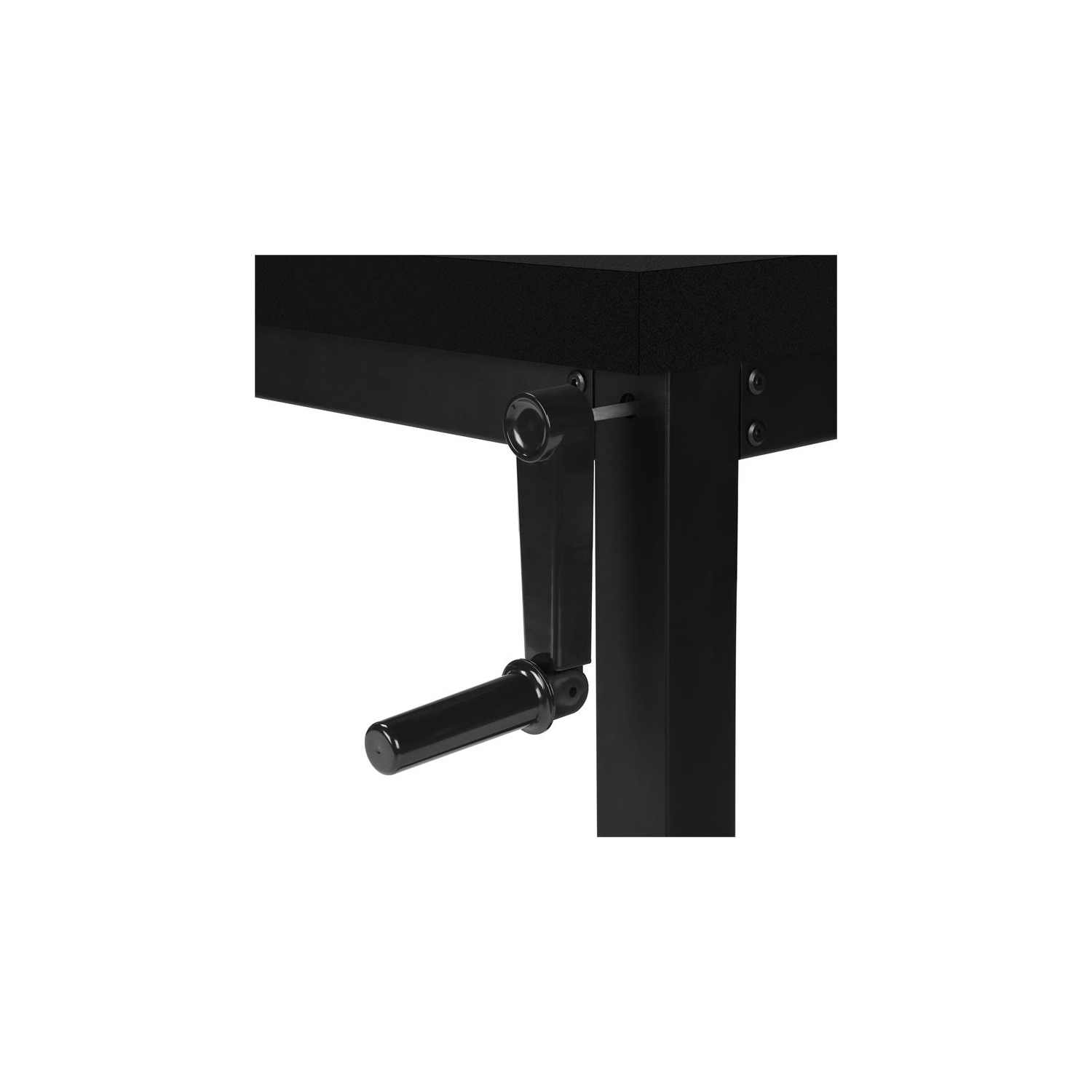 Monarch Specialties I 7682 Computer Desk 48"L Black Adjustable Height Black Metal