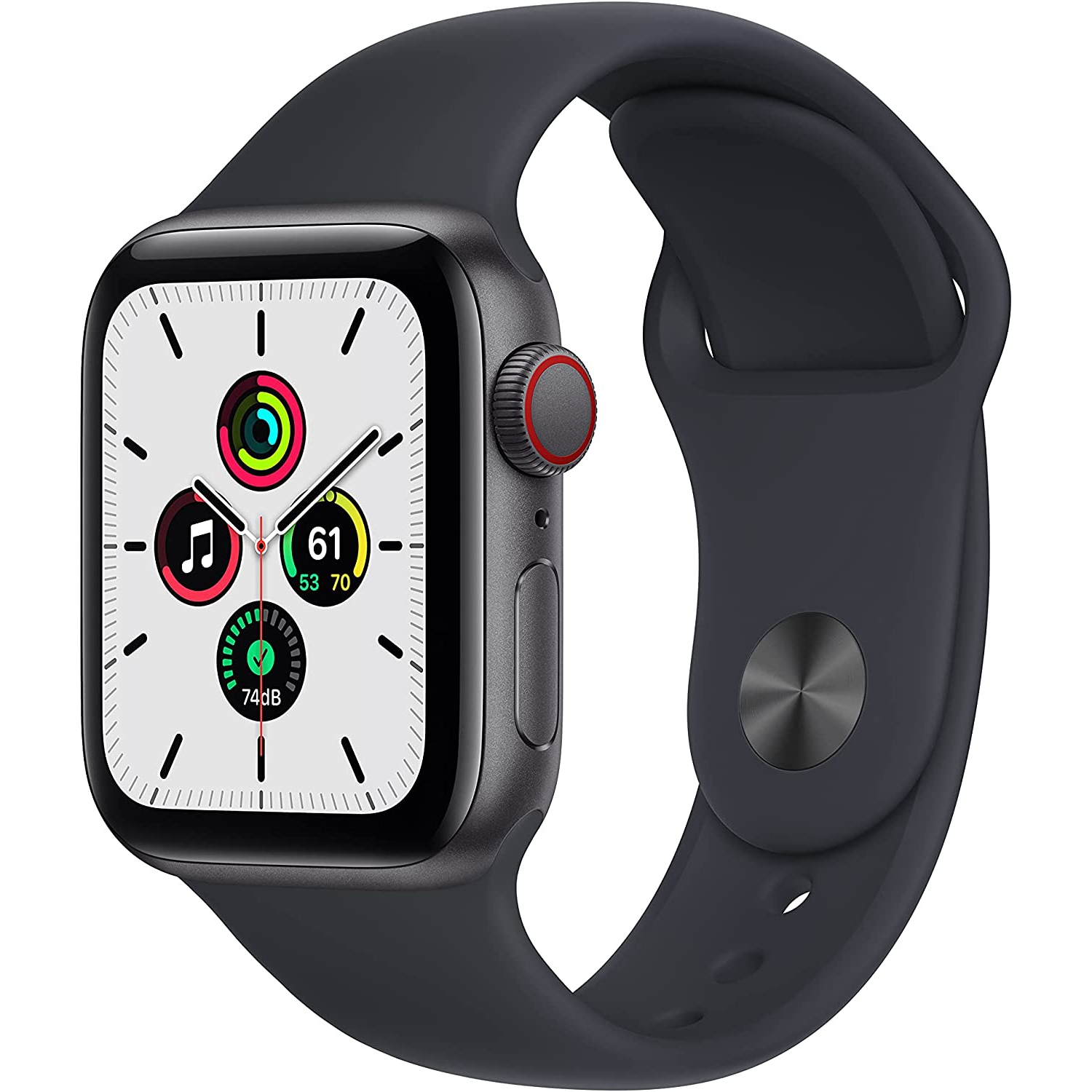 Apple Watch SE - Space Gray Aluminum Case with Midnight Sport Band
