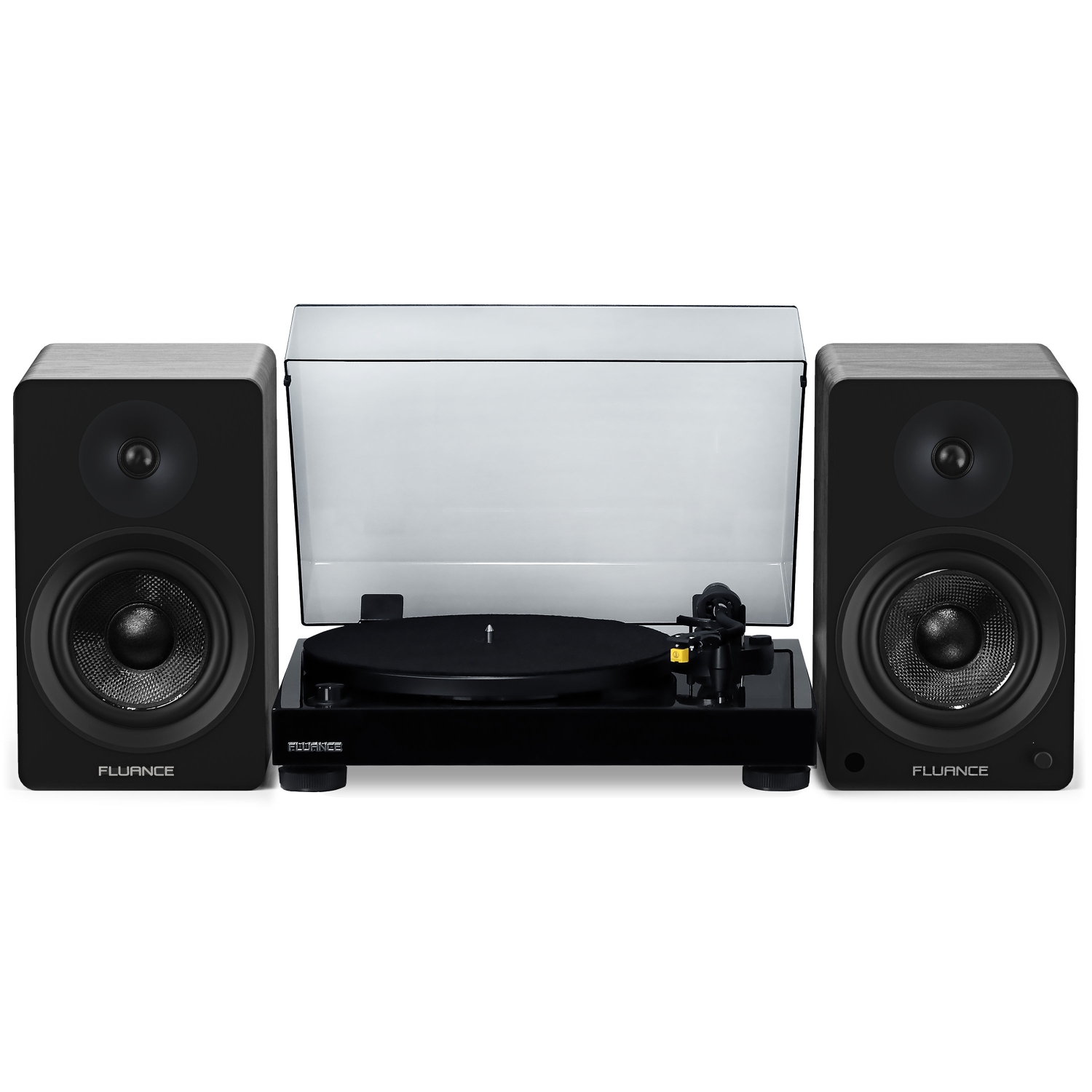 Fluance RT80 Classic High Fidelity Vinyl Turntable and Ai61 Powered 6.5" Stereo Bookshelf Speakers
