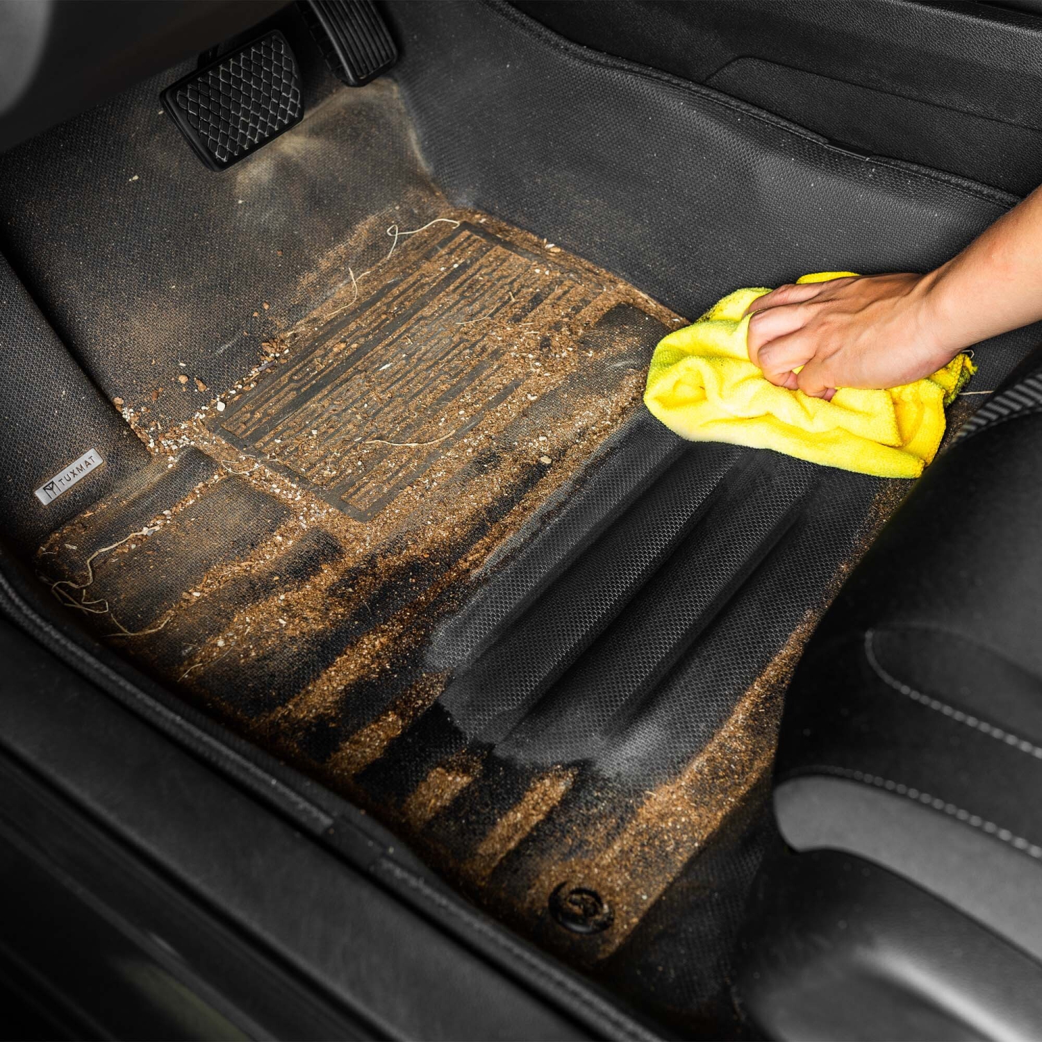 Tapis TuxMat - Pour les modèles Ford Maverick 2022-2026 - Tapis d'auto personnalisés - Couverture maximale, toutes saisons, mesuré au laser - Cet