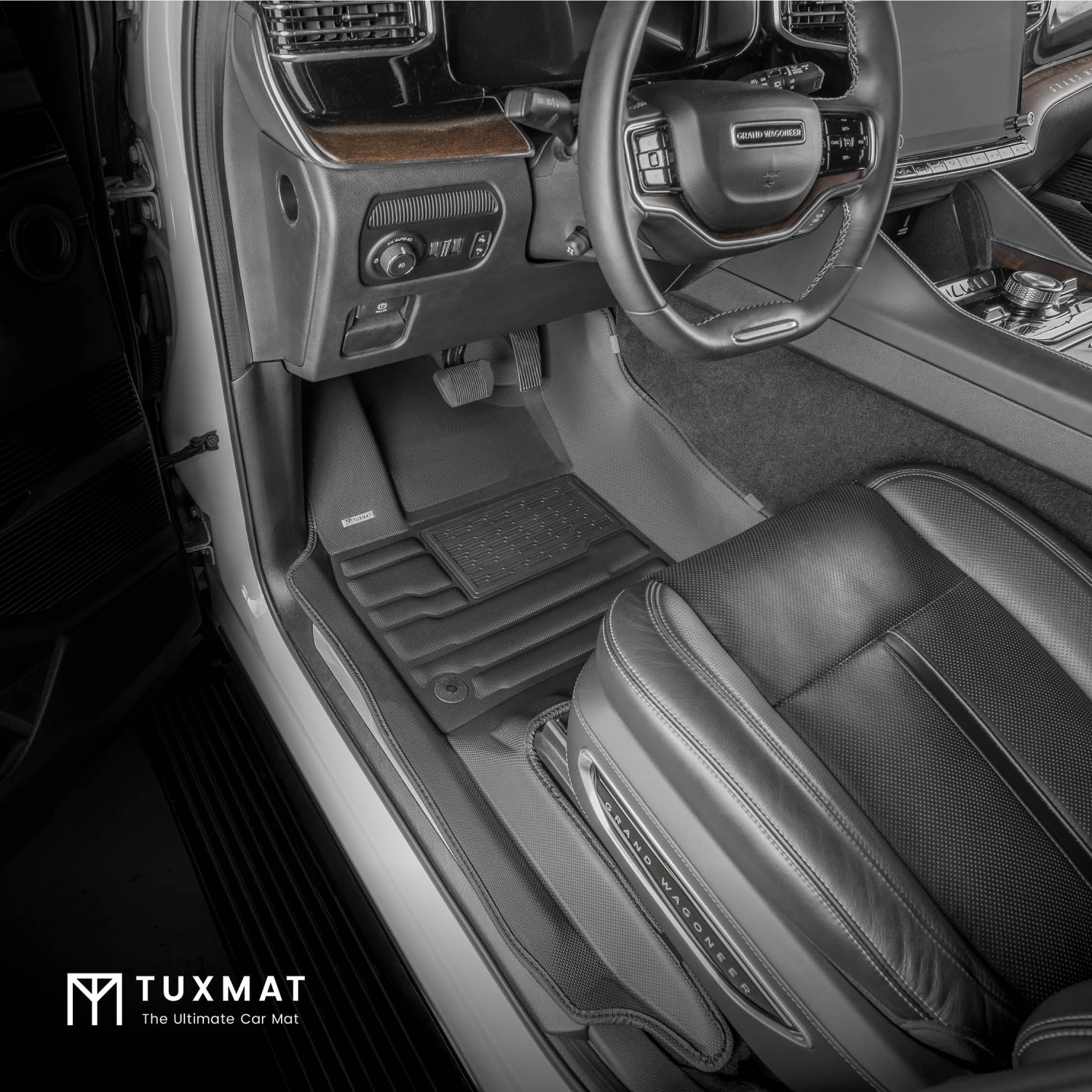 TuxMat - For Jeep Grand Wagoneer 7-Seater 2022-2026 Models - Custom Car Mats - Maximum Coverage, All Weather, Laser Measured - This Full Set Includes