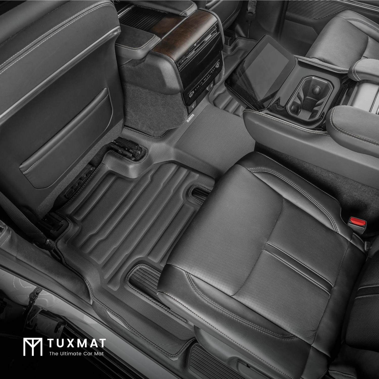 TuxMat - For Jeep Grand Wagoneer 7-Seater 2022-2026 Models - Custom Car Mats - Maximum Coverage, All Weather, Laser Measured - This Full Set Includes