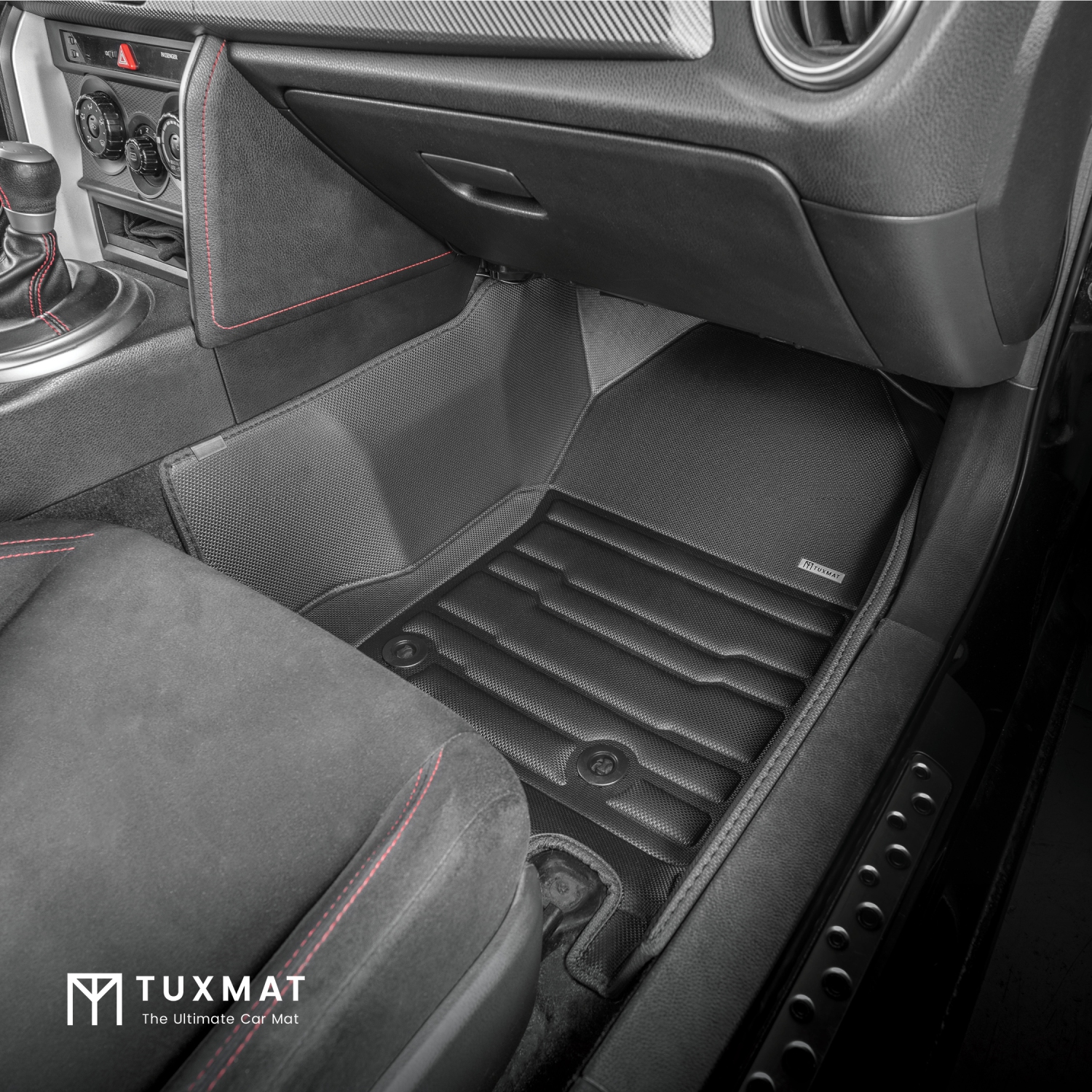 Tuxmat - pour les modèles Subaru BRZ 2013-2021 - Tapis de voiture personnalisé - Couverture maximale, toutes saisons, mesure au laser - cet ensemble