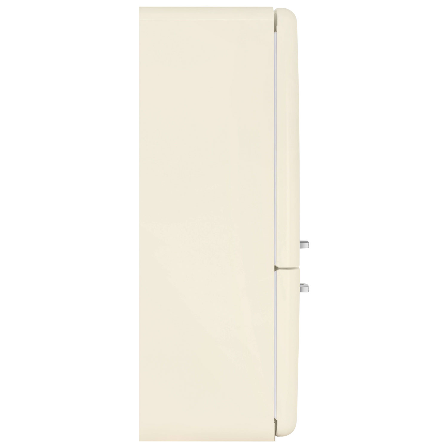 Smeg 50's Style 28" 18 Cu. Ft. Bottom Freezer Refrigerator with Ice Dispenser - Cream