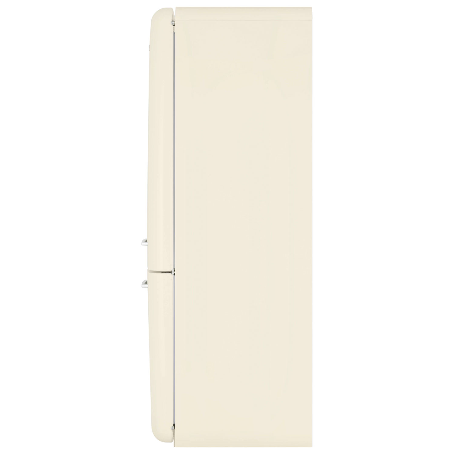 Smeg 50's Style 28" 18 Cu. Ft. Bottom Freezer Refrigerator with Ice Dispenser - Cream