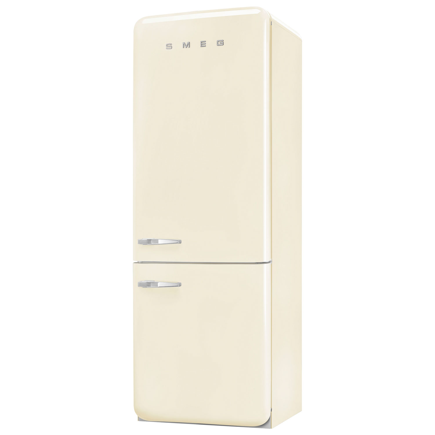 Smeg 50's Style 28" 18 Cu. Ft. Bottom Freezer Refrigerator with Ice Dispenser - Cream