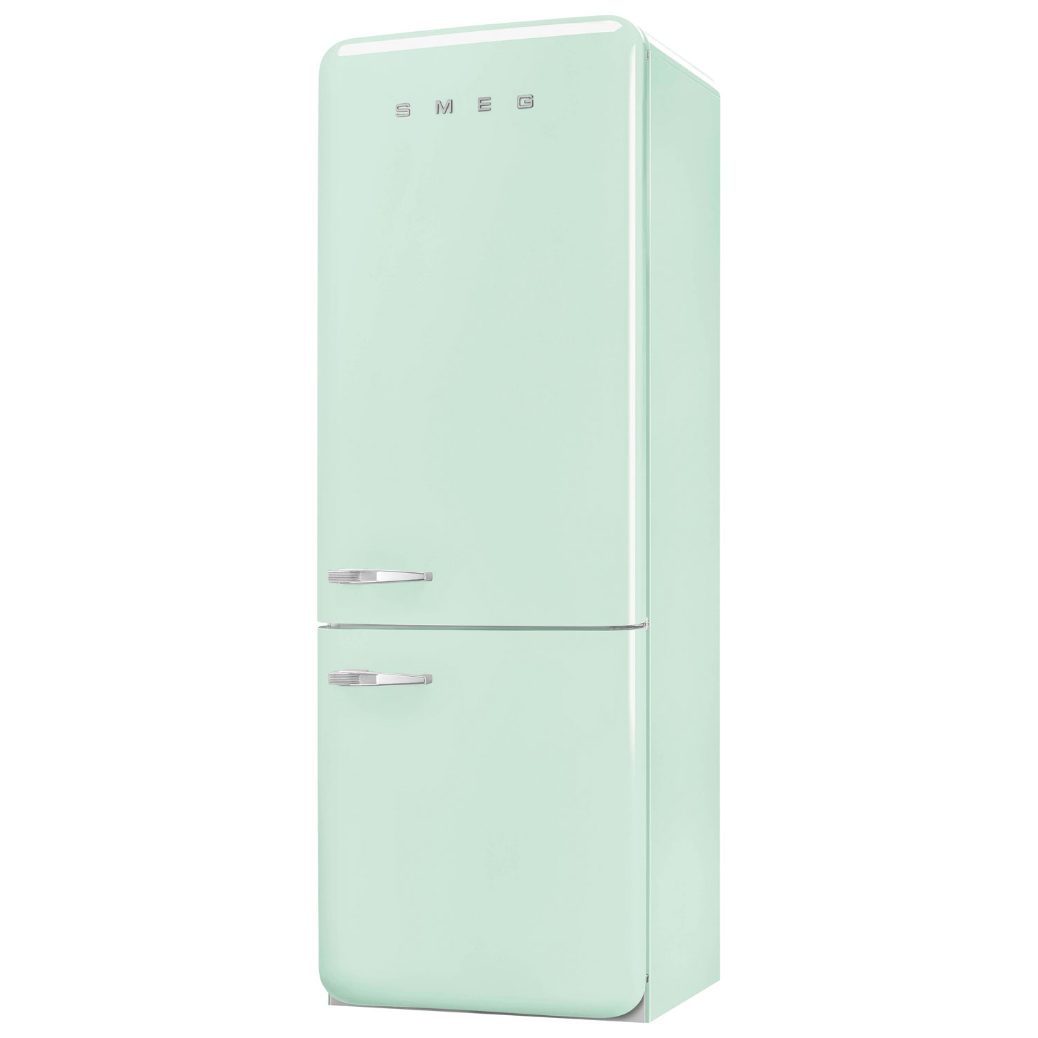 Réfrigérateur à congélateur inférieur 18 pi³ 28 po à distributeur de glaçons Années 50 de Smeg - Vert pastel