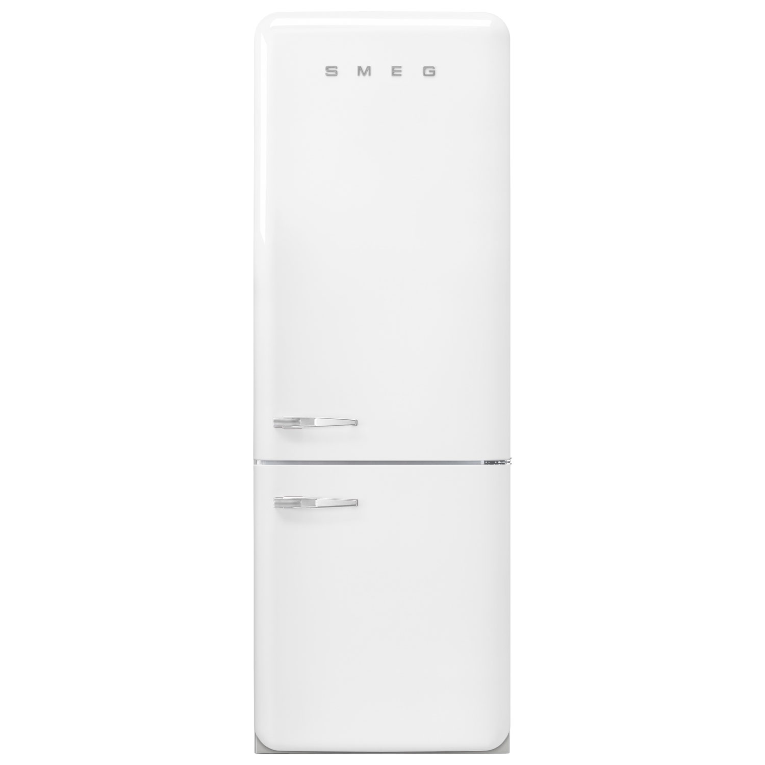 Réfrigérateur à congélateur inférieur 18 pi³ 28 po à distributeur de glaçons Années 50 de Smeg - Blanc