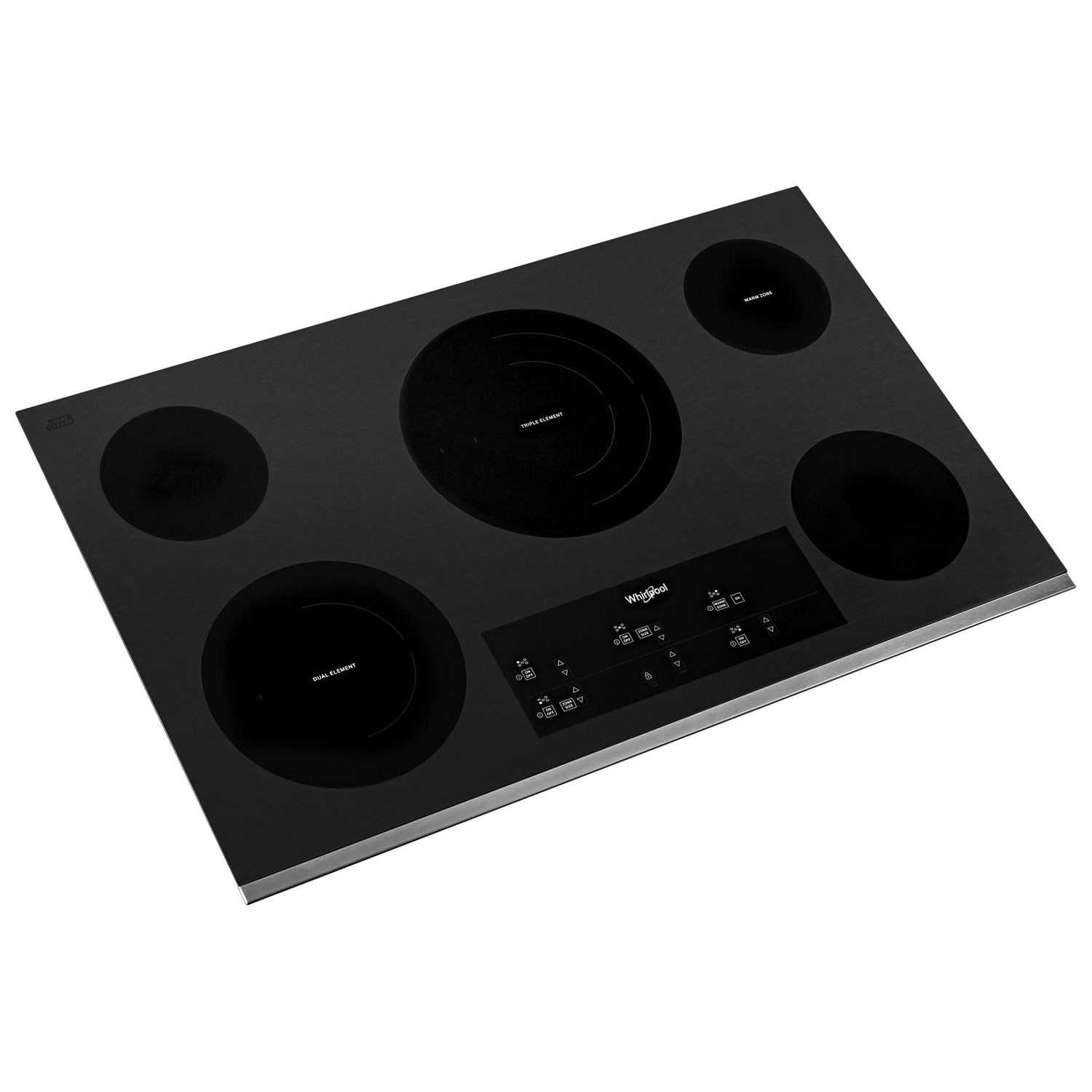 Surface de cuisson électrique 5 éléments 30 po de Whirlpool - Acier inoxydable