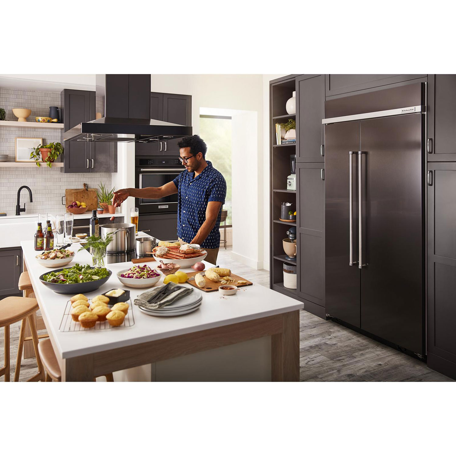 Surface de cuisson à induction à 5 éléments de 30 po de KitchenAid - Noir