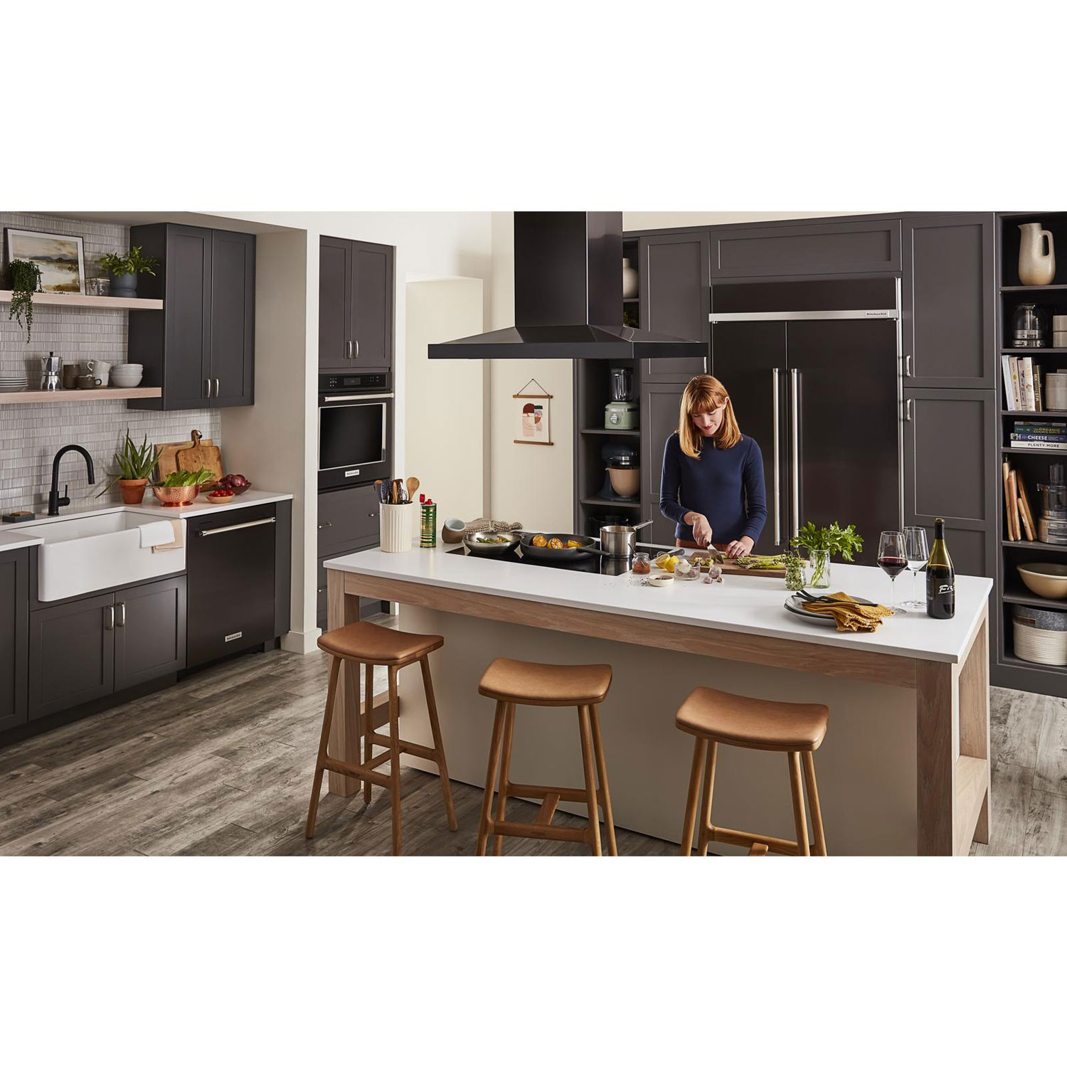 Surface de cuisson à induction à 5 éléments de 30 po de KitchenAid - Noir