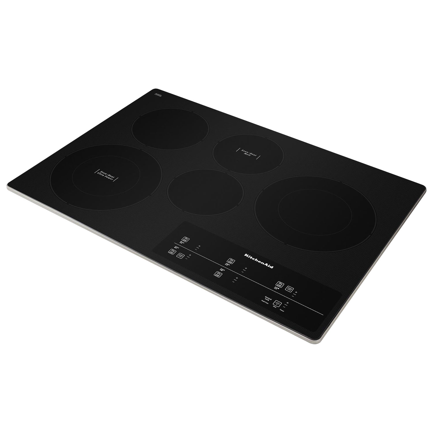 Surface de cuisson électrique 5 éléments 30 po de KitchenAid - Acier inoxydable