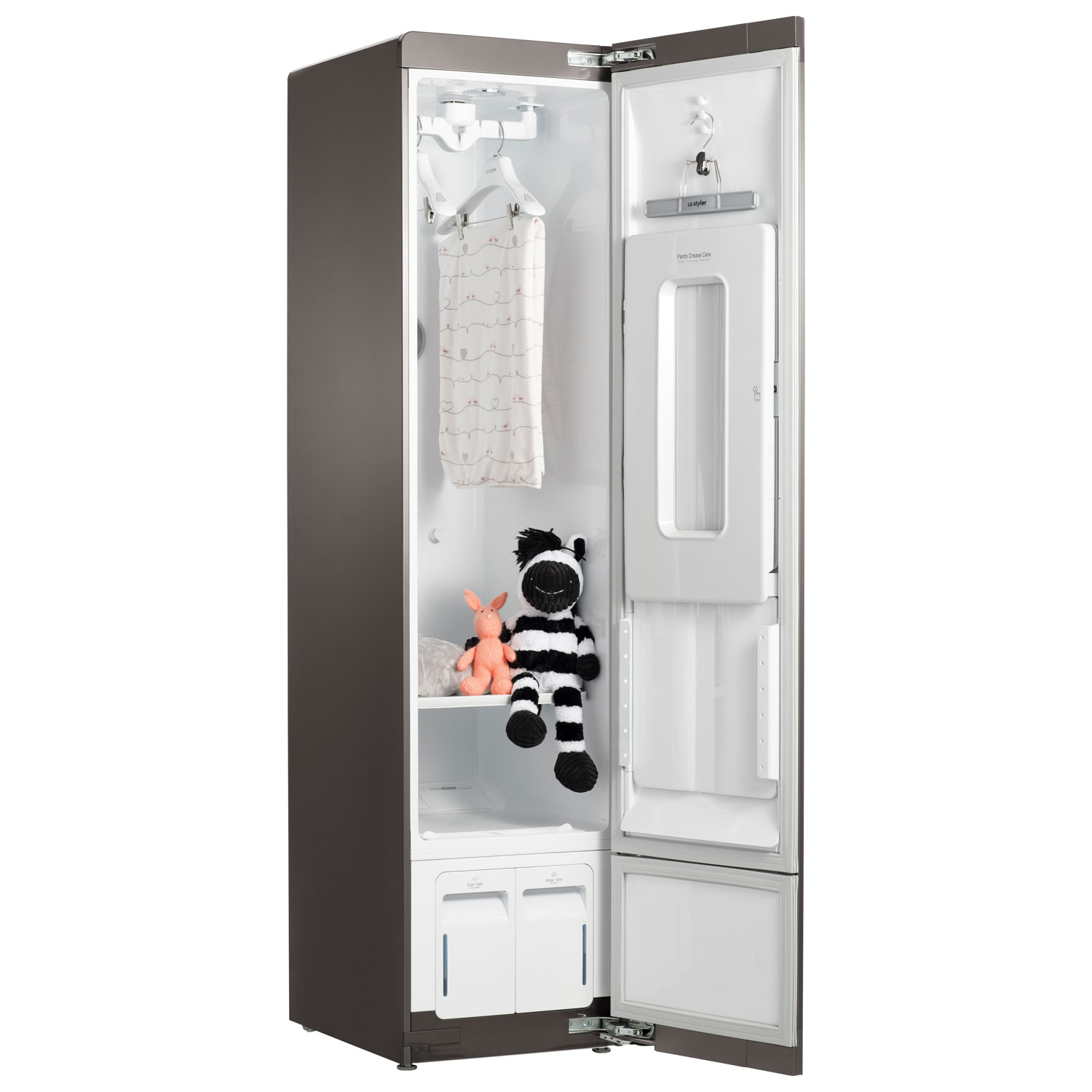 Système d'entretien des vêtements à la vapeur Styler de LG - Fini miroir