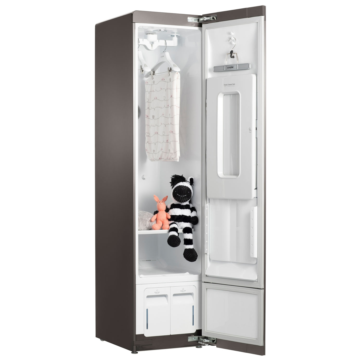 Système d'entretien des vêtements à la vapeur Styler de LG - Fini miroir