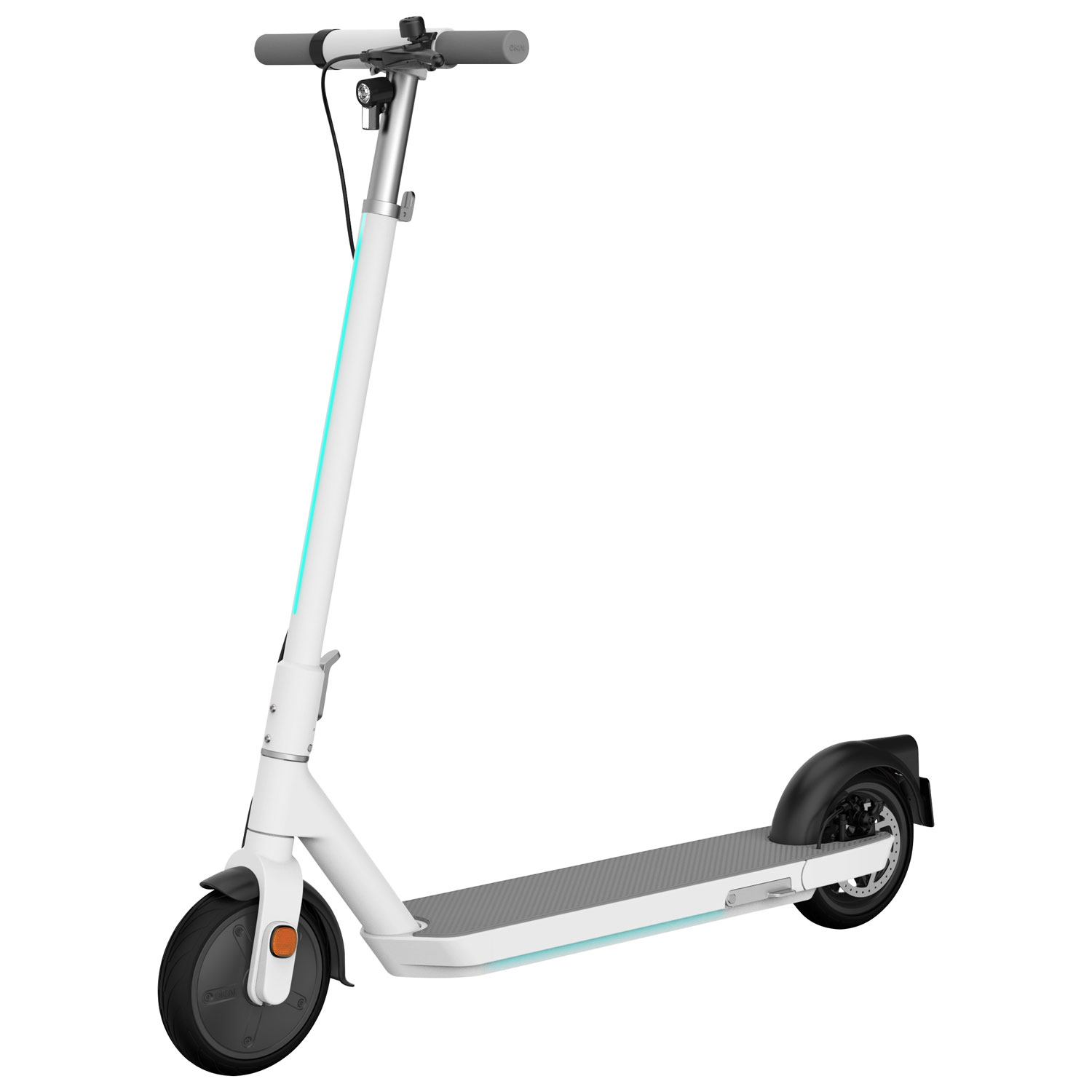 OKAI Neon ES20 Adult Electric Scooter (300-600W Motor / 40km Range / 25km/h Top Speed) - White - Only at Best Buy