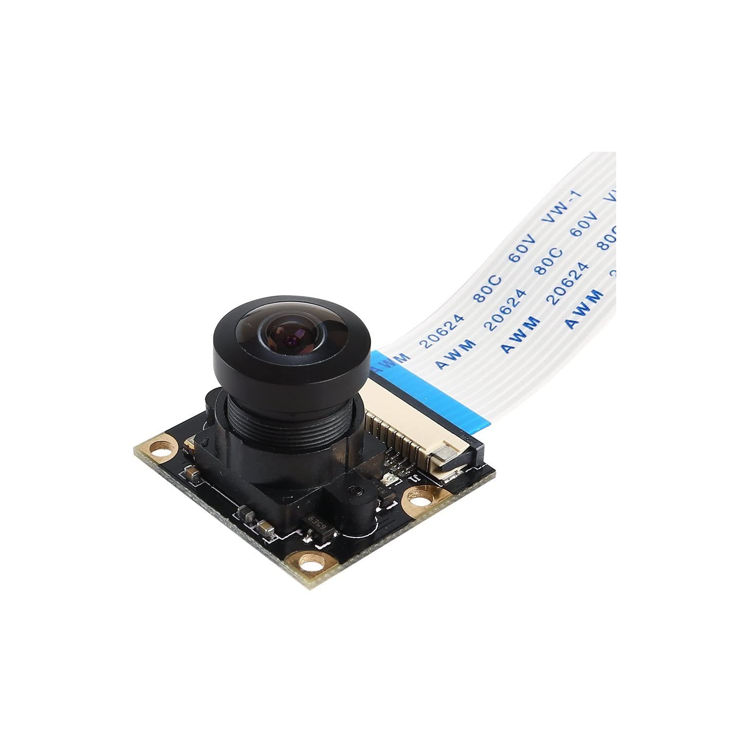 SainSmart Wide Angle Fish-Eye Camera Lenses for Raspberry Pi 3 Model B Pi 2 Model B+ Arduino, RoHS certified