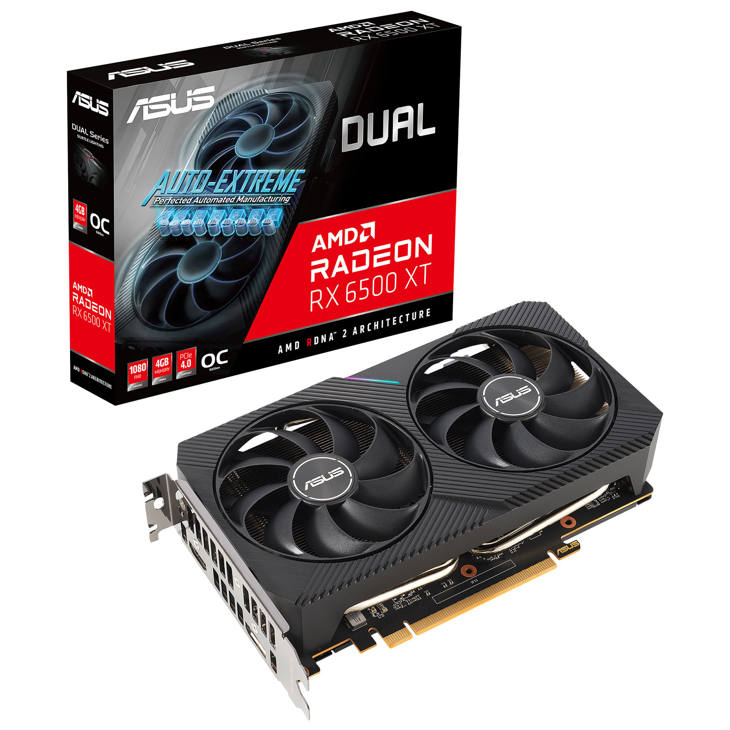 ASUS Dual AMD Radeon RX 6500 XT OC 4GB 