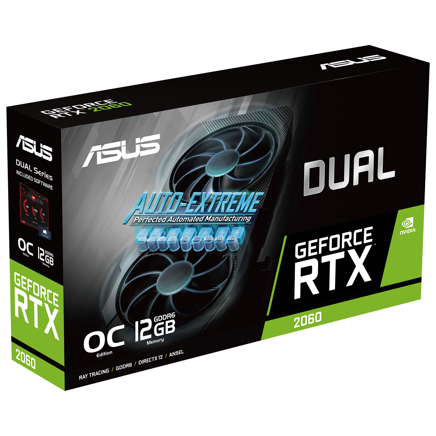 ASUS Dual NVIDIA GeForce RTX 2060 EVO OC 12GB GDDR6 Video Card