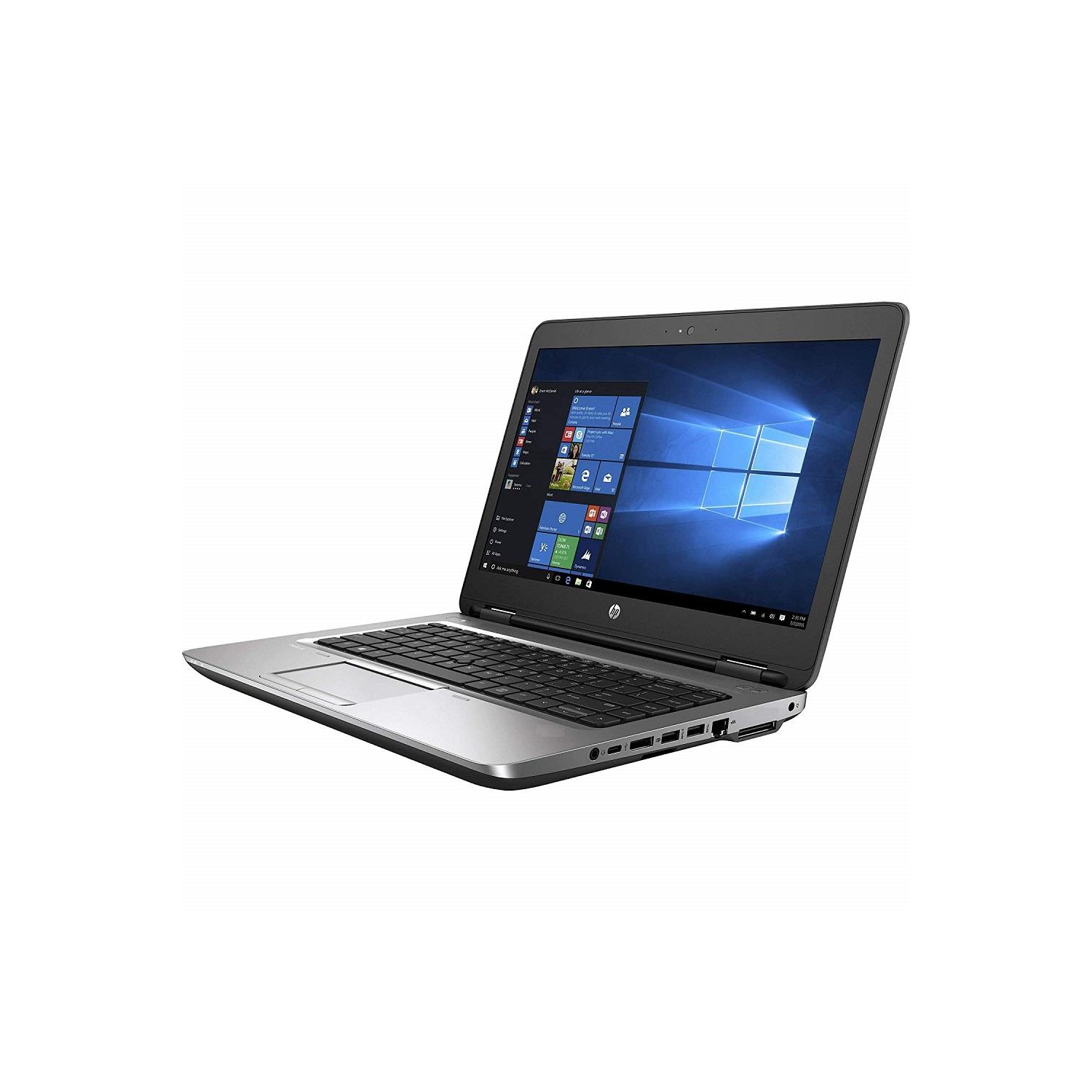 Refurbished - HP ProBook 640 G2 14" Anti-Glare Business Laptop: Intel Core i5-6300U 2.4GHz, 16GB DDR4 Memory, 128GB m.2 SATA SSD, Webcam, Win 11 Pro
