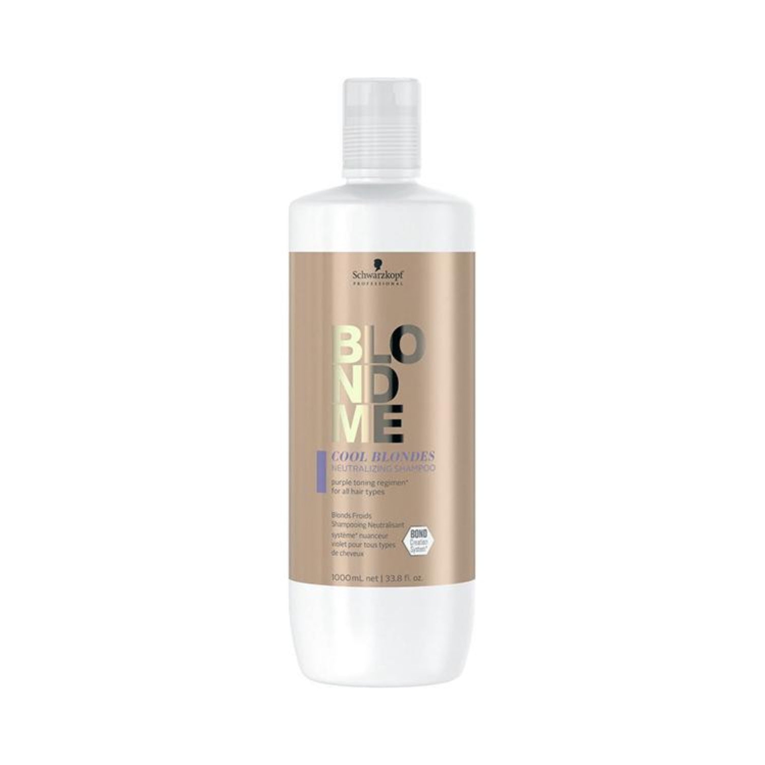 Schwarzkopf BlondMe Cool Blondes Neutralizing Shampoo, 1L