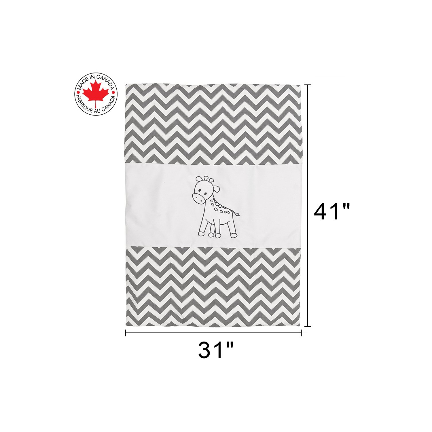 Bebelelo 7 Pieces Nursery Crib Bedding Set Including Skirt, Comforter, Quilt Cover, Fitted Sheet, and More for Kids, Baby Boys and Girls