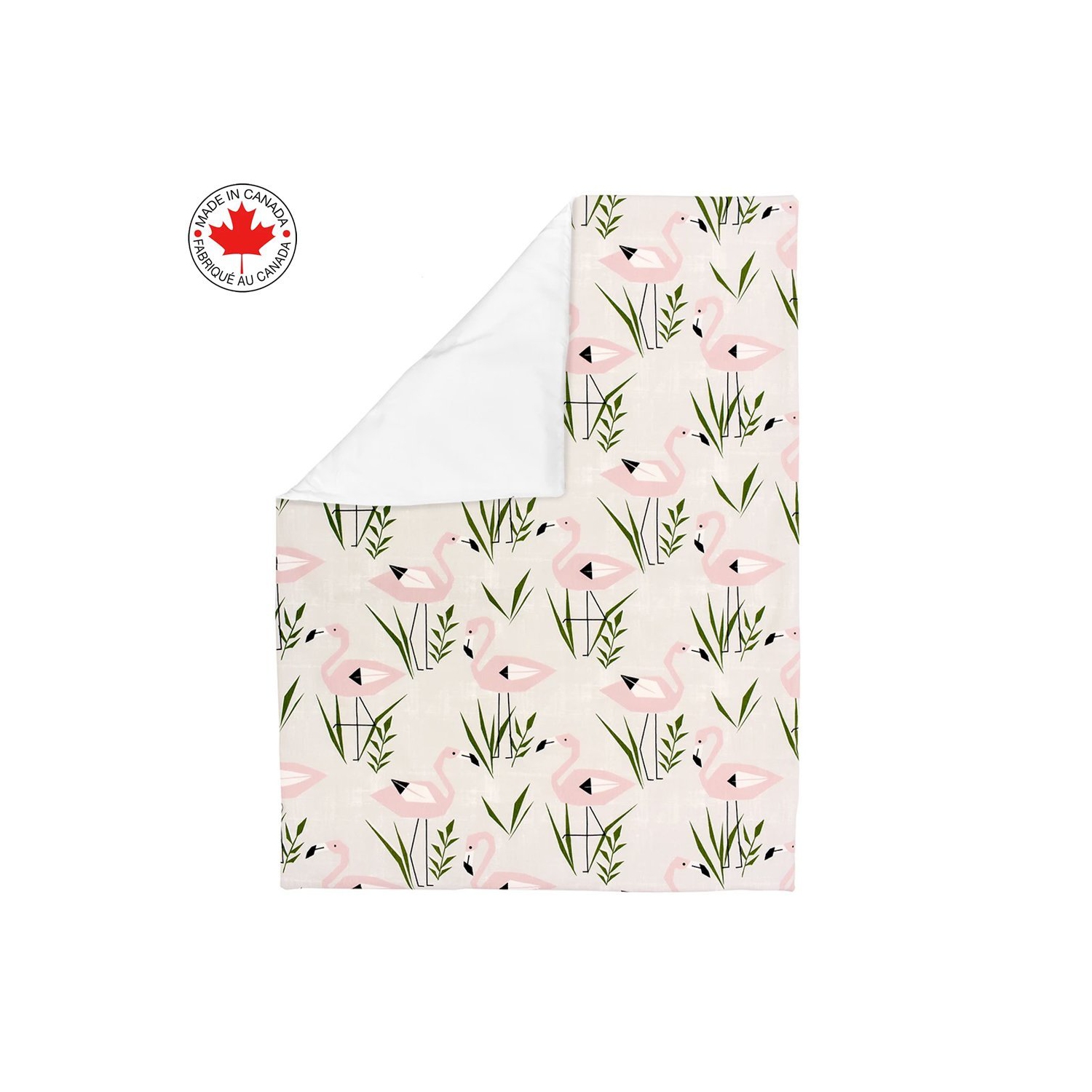 Bebelelo 4 Pieces Nursery Crib Bedding Set of Skirt, Mattress Cover, Comforter and Quilt for Kids, Baby Boys and Girls