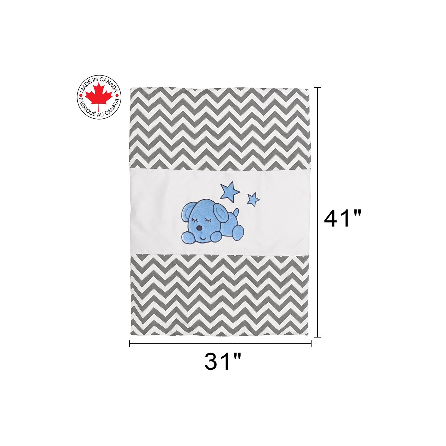 Bebelelo 7 Pieces Nursery Crib Bedding Set Including Skirt, Comforter, Quilt Cover, Fitted Sheet, and More for Kids, Baby Boys and Girls