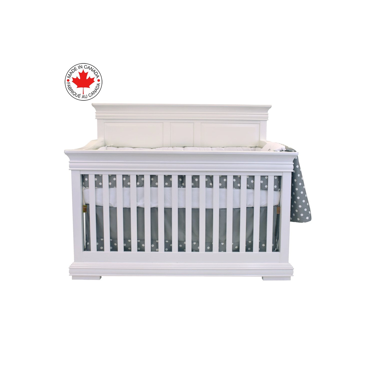 Bebelelo 5 Pieces Baby Bedding Set - Nursery Crib Set of Comforter, Mattress Cover, Quilt, Fitted Sheet and Skirt for Kids, Boys, Girls,