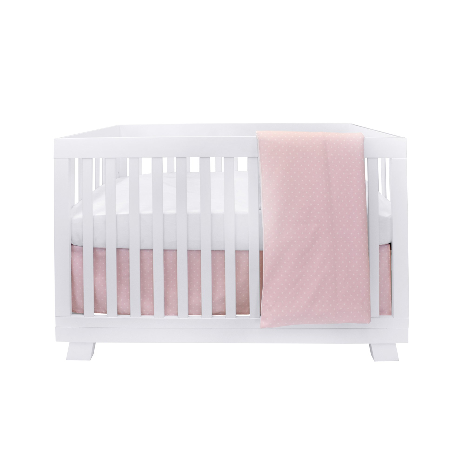 Bebelelo 4 Pieces Baby Bedding Set - Nursery Crib Set of Skirt, Mattress Cover, and Duvet with Cover for Kids, Boys, Girls,