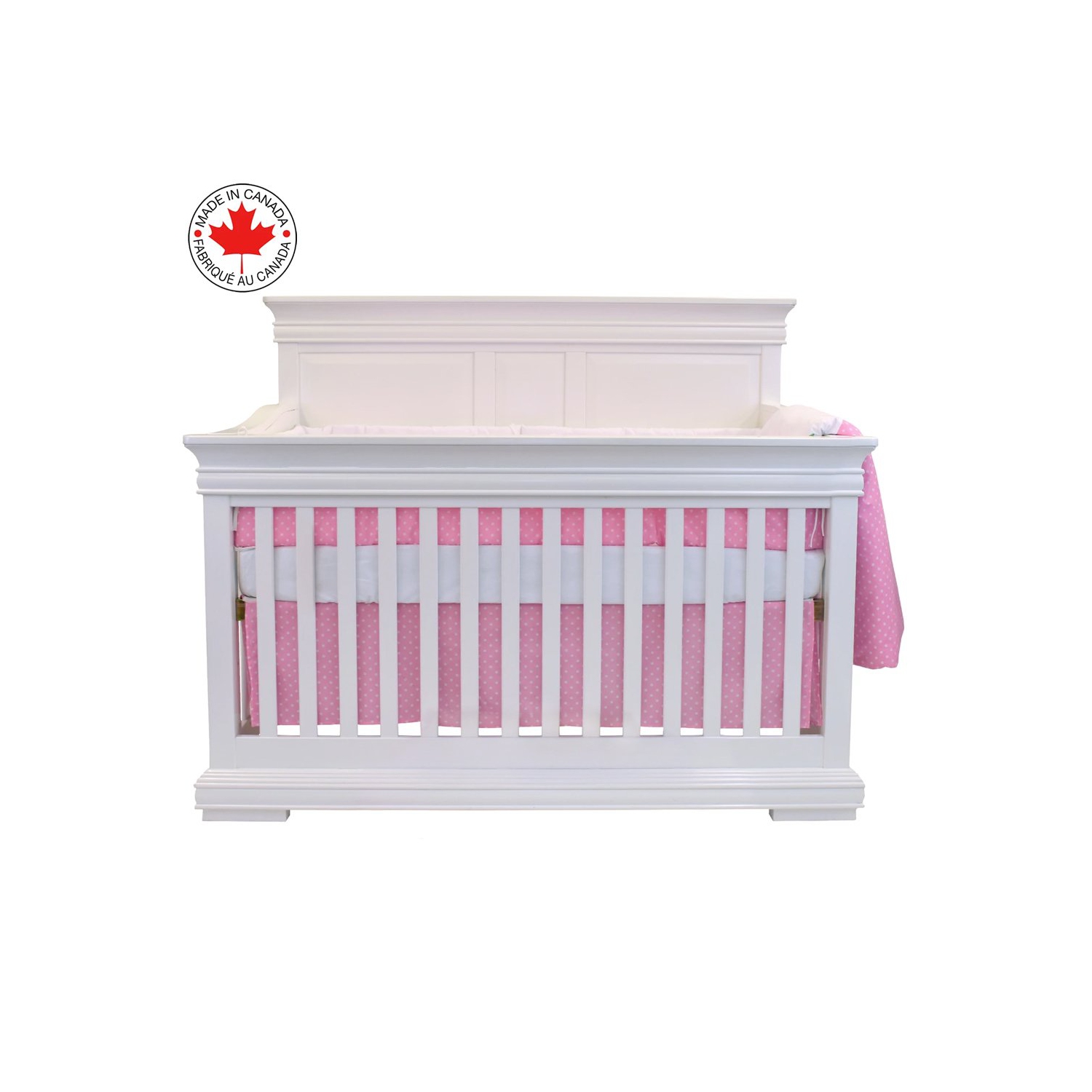 Bebelelo 5 Pieces Baby Bedding Set - Nursery Crib Set of Comforter, Duvet Cover, Contour Bed, Fitted Sheet and Skirt for Kids, Boys, Girls,