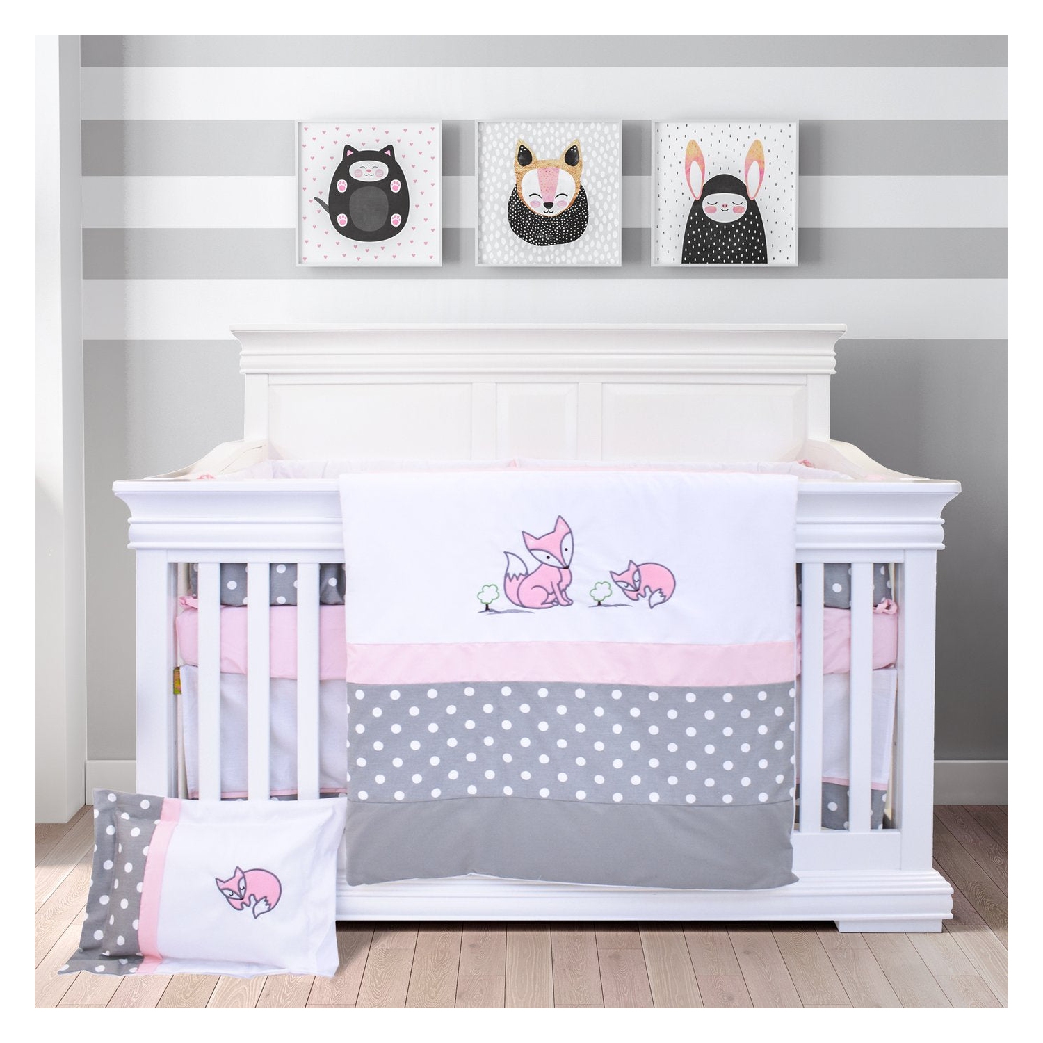 Ensemble de literie pour berceau de bébé Bebelelo pour garçons et filles - Ensemble de literie pour bébé 7 pièces