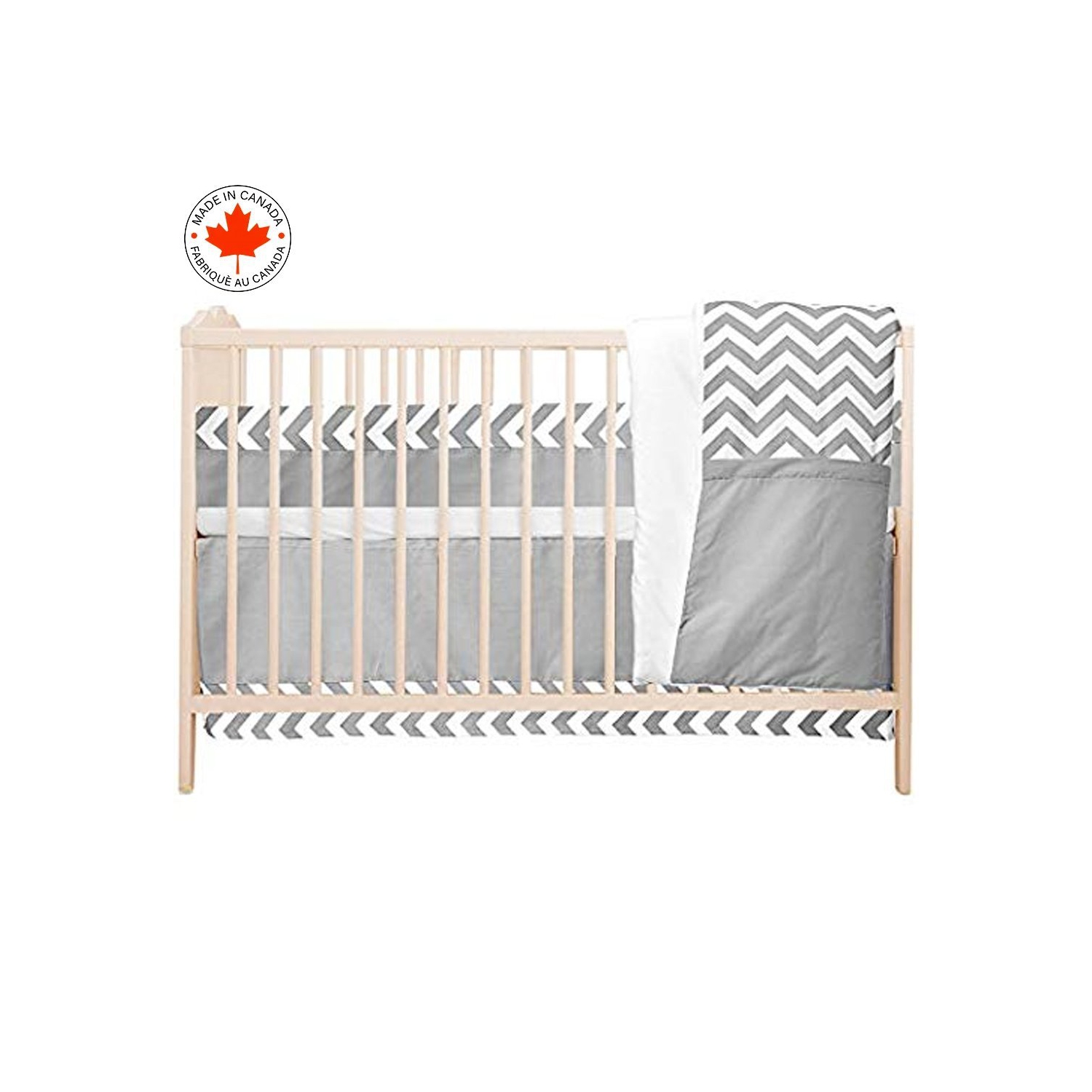 Bebelelo 7 Pieces Baby Bedding Set - Nursery Crib Set Including Skirt, Comforter, Quilt Cover, Fitted Sheet, and More for Kids, Boys, Girls