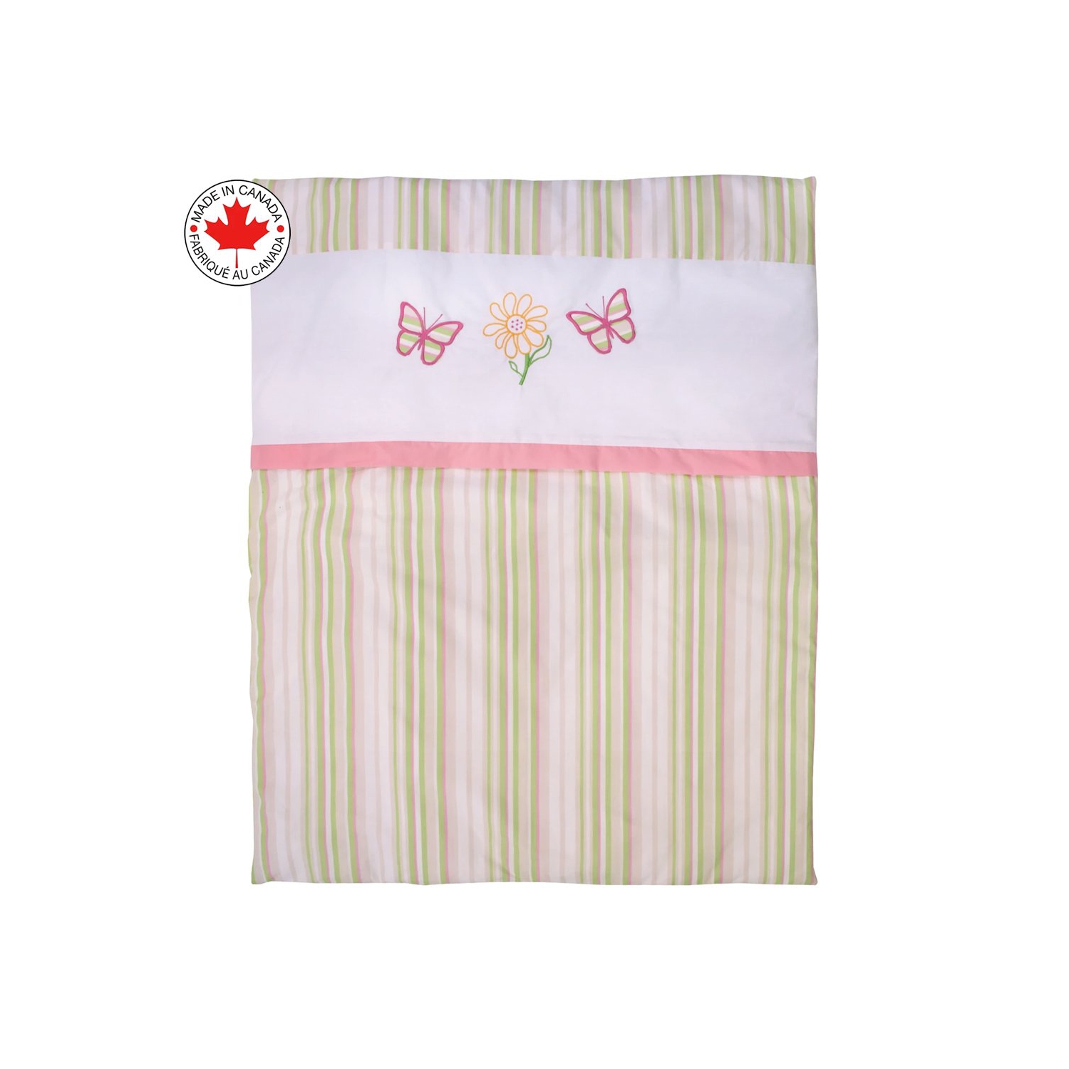 Bebelelo 5 Pieces Baby Bedding Set - Nursery Crib Set of Comforter, Duvet Cover, Contour Bed, Fitted Sheet and Skirt for Kids, Boys, Girls,