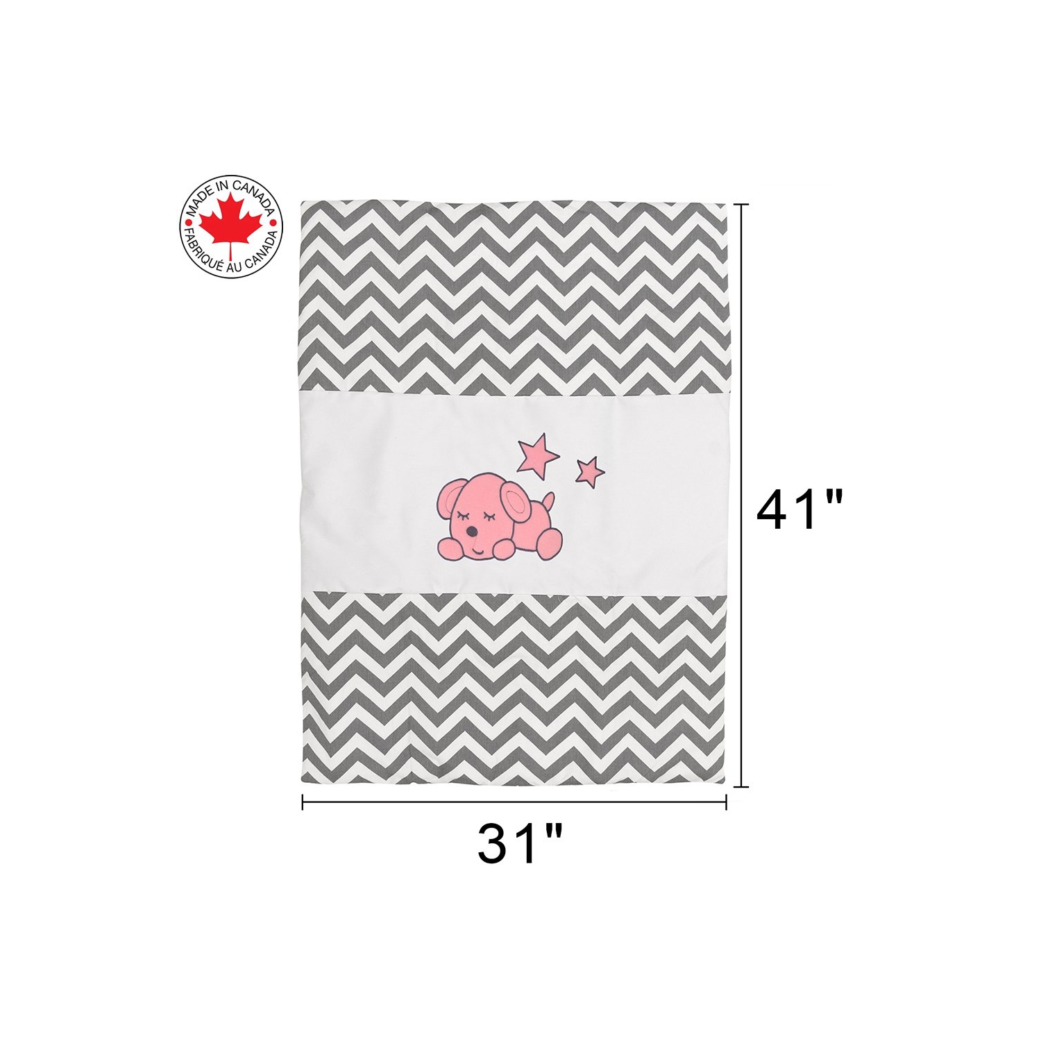 Bebelelo 7 Pieces Baby Bedding Set - Nursery Crib Set Including Skirt, Comforter, Quilt Cover, Fitted Sheet, and More for Kids, Boys, Girls