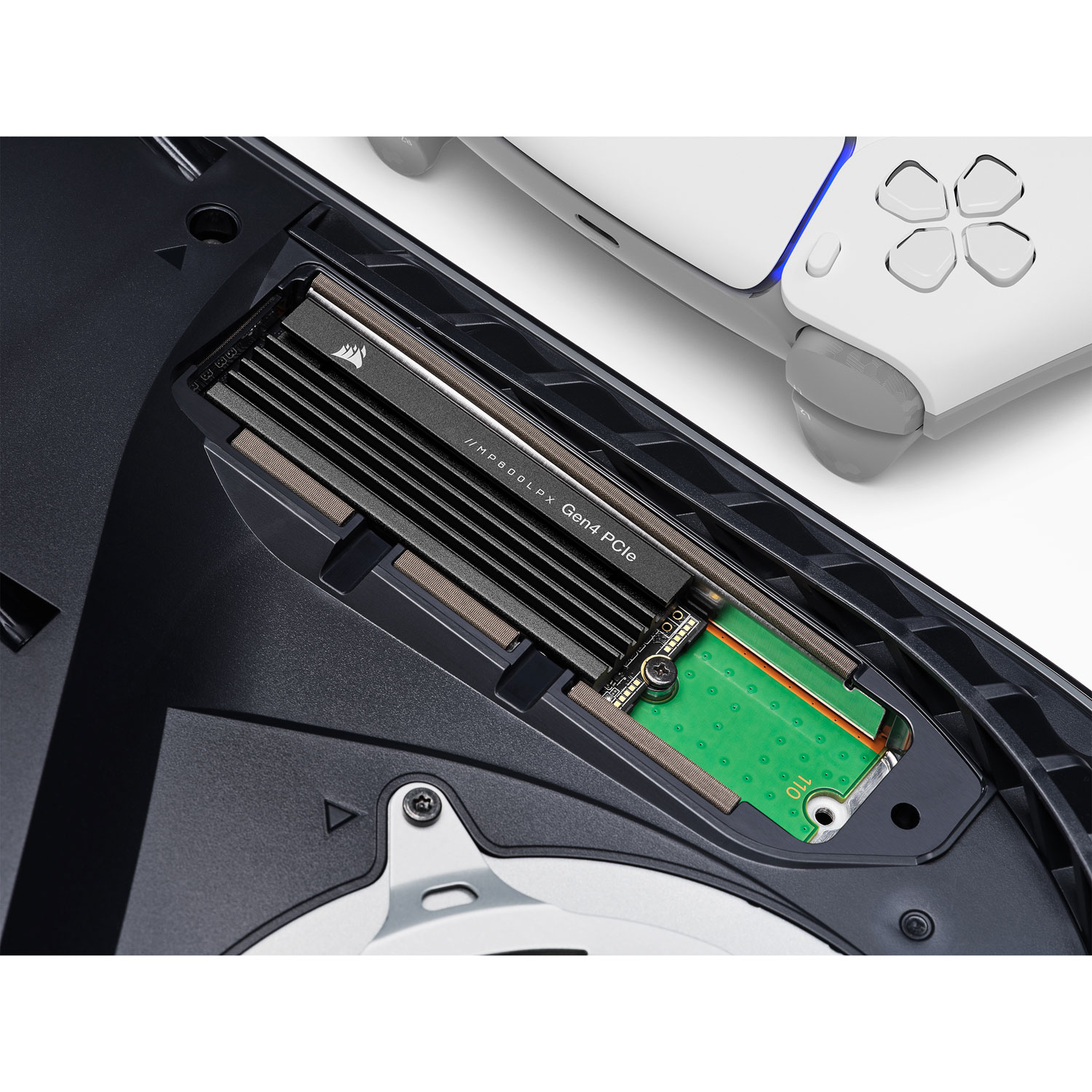 SSD interne MP600 Pro LPX 1 To M.2 NVMe PCI-e (4e gén.) avec dissipateur  thermique de Corsair - Optimisé pour la PS5