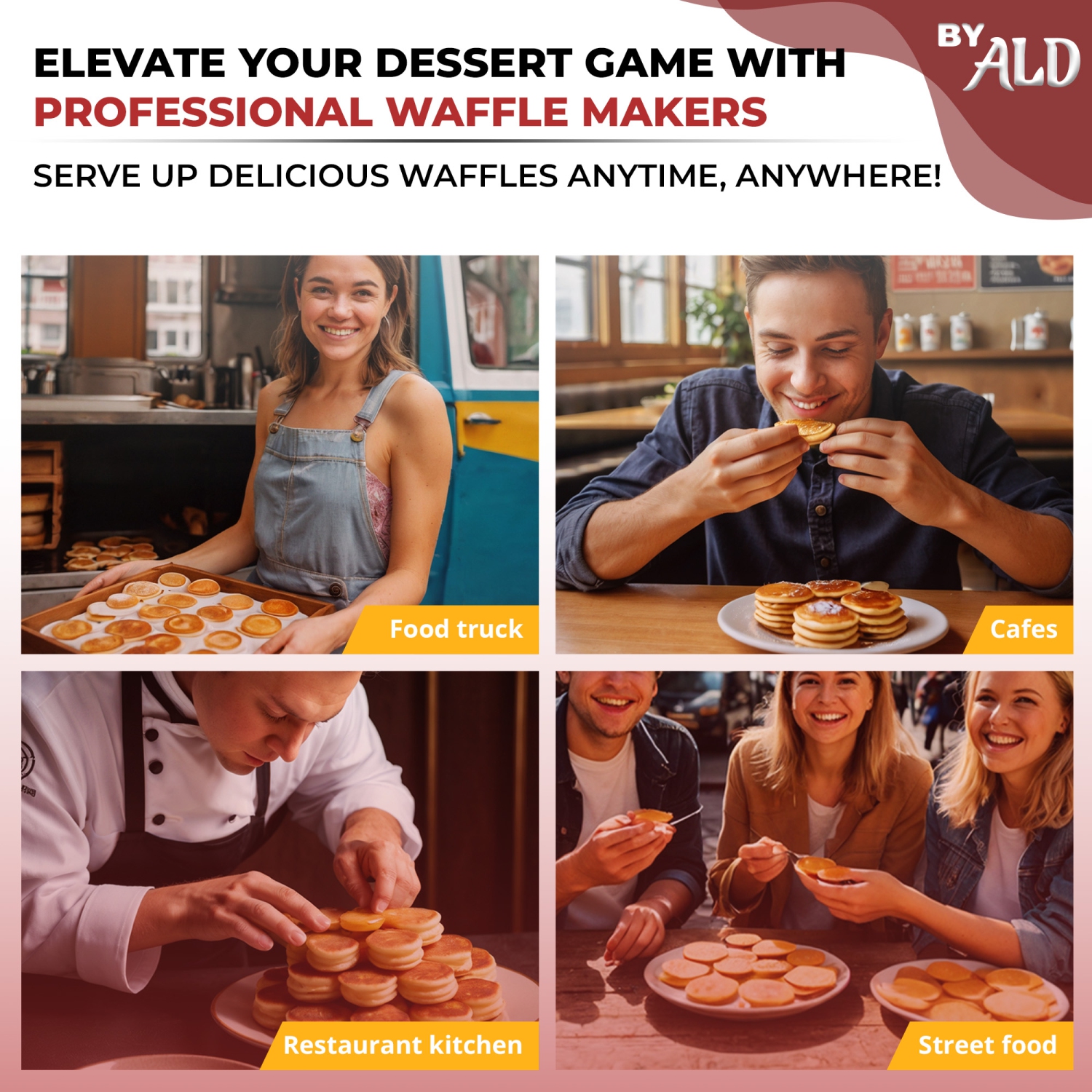 AR-2280 Mini Dutch Pancake Maker | 50 Poffertjes | Dual Thermostat | 110V