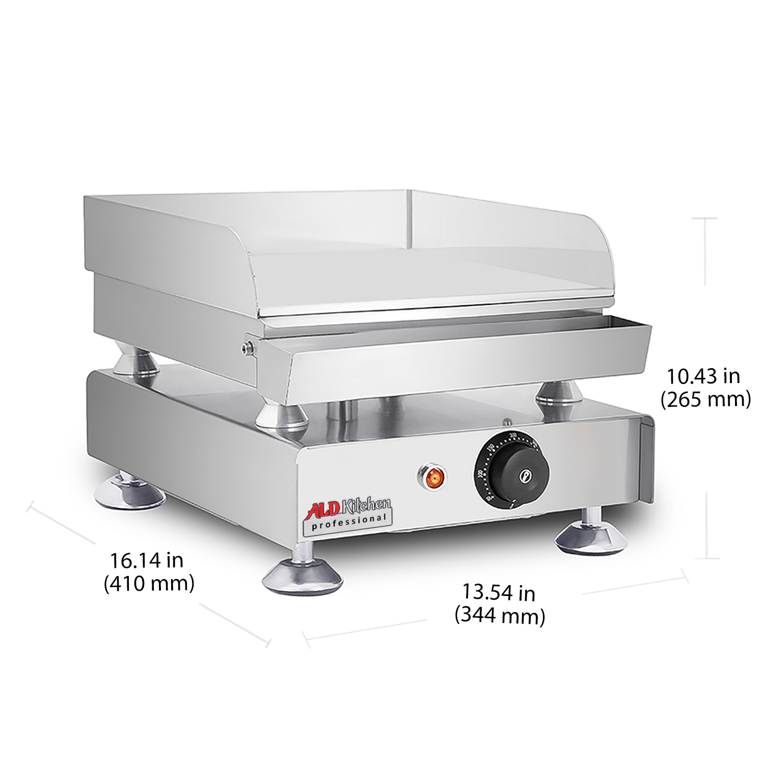 AP-415 Flat Top Griddle | Compact Teppanyaki Grill for Commercial and Home Use | 110V