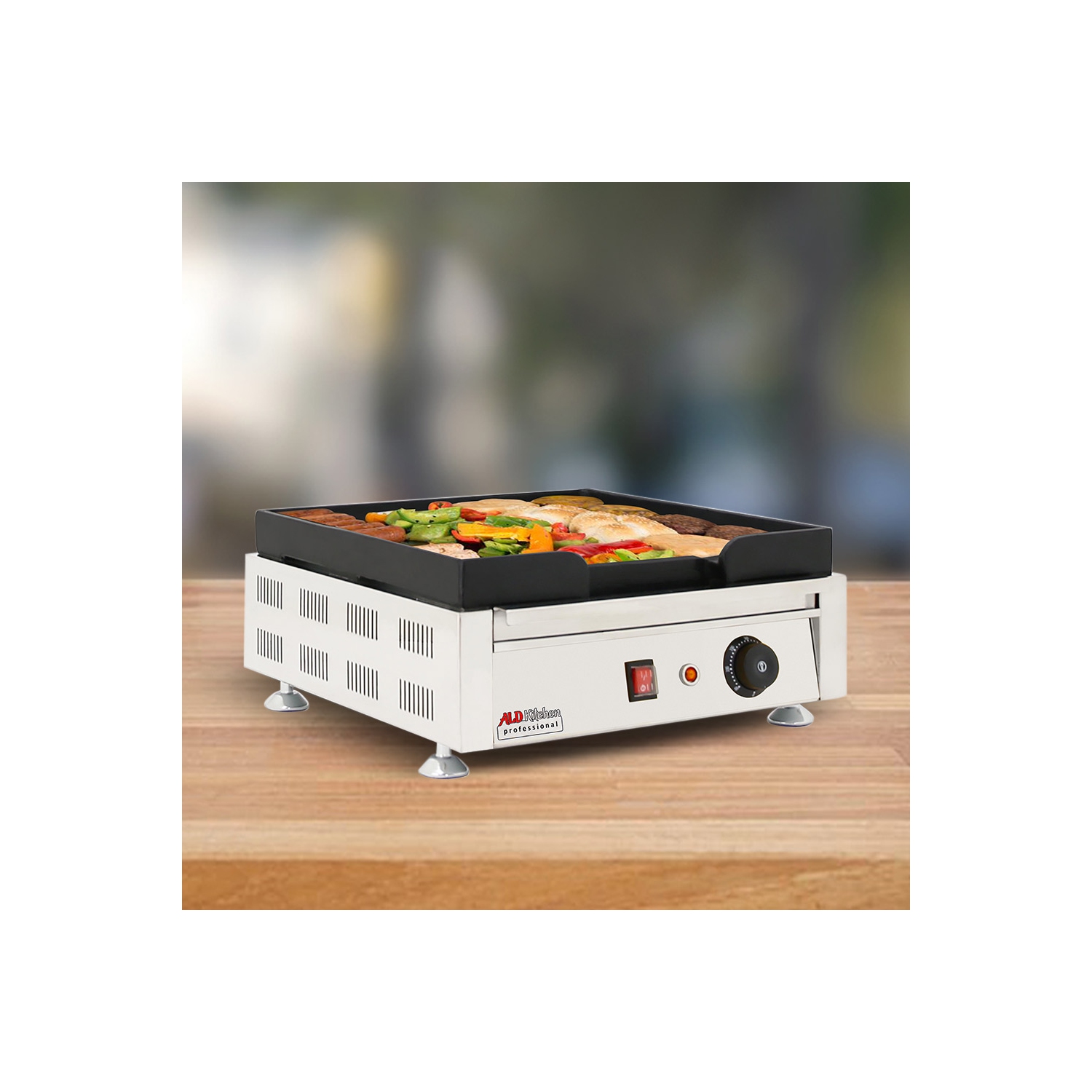 AP-445 Electric Griddle | Teppanyaki Grill with Nonstick Coating | 110V