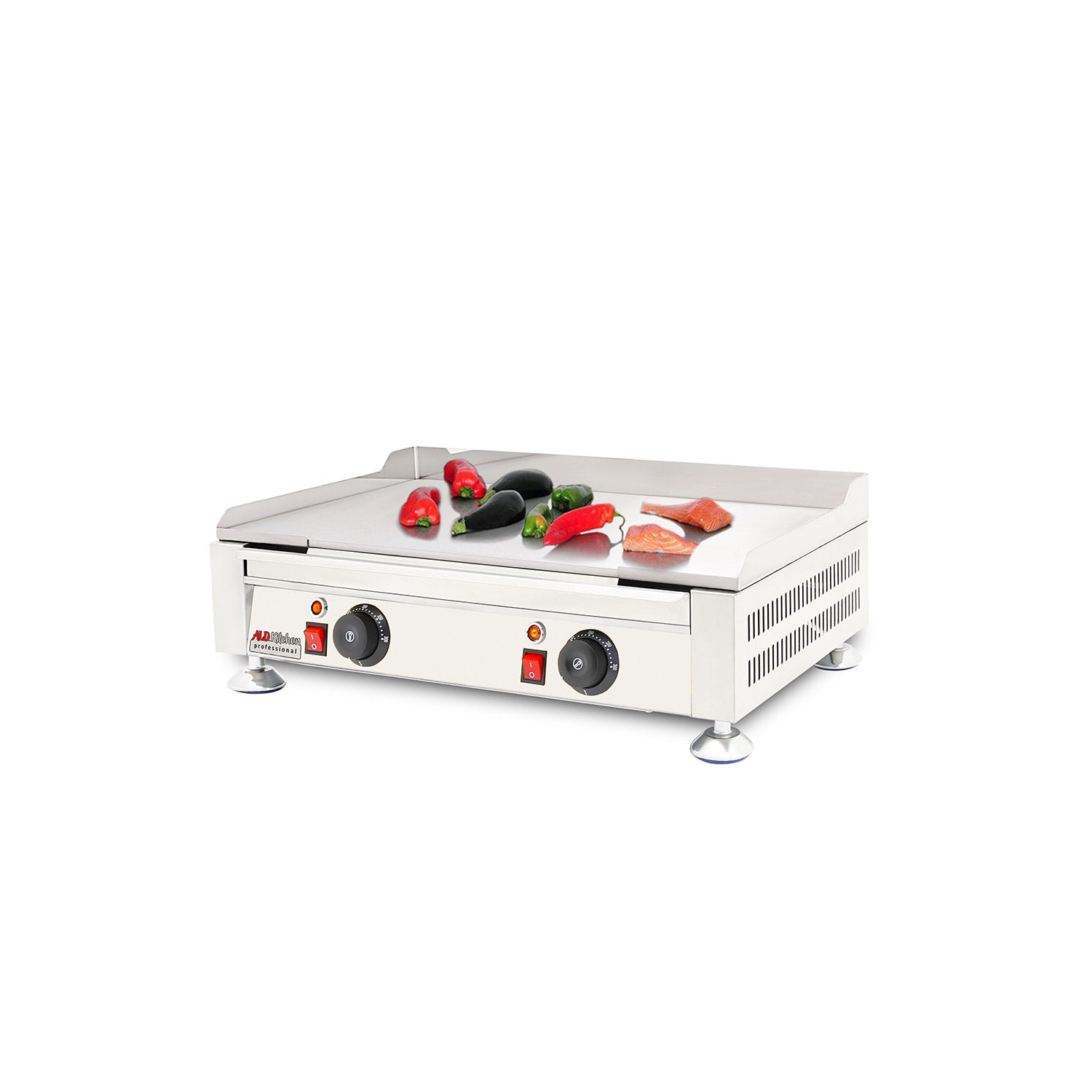 AP-414 Flat Top Griddle | Teppanyaki Grill with Dual Thermostat | 110V