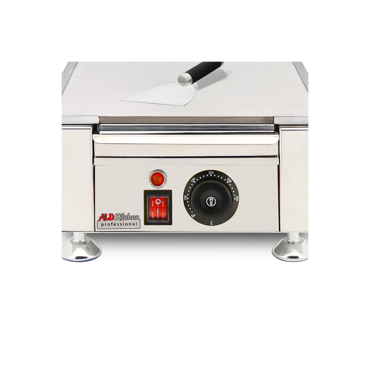 AP-414 Flat Top Griddle | Teppanyaki Grill with Dual Thermostat | 110V