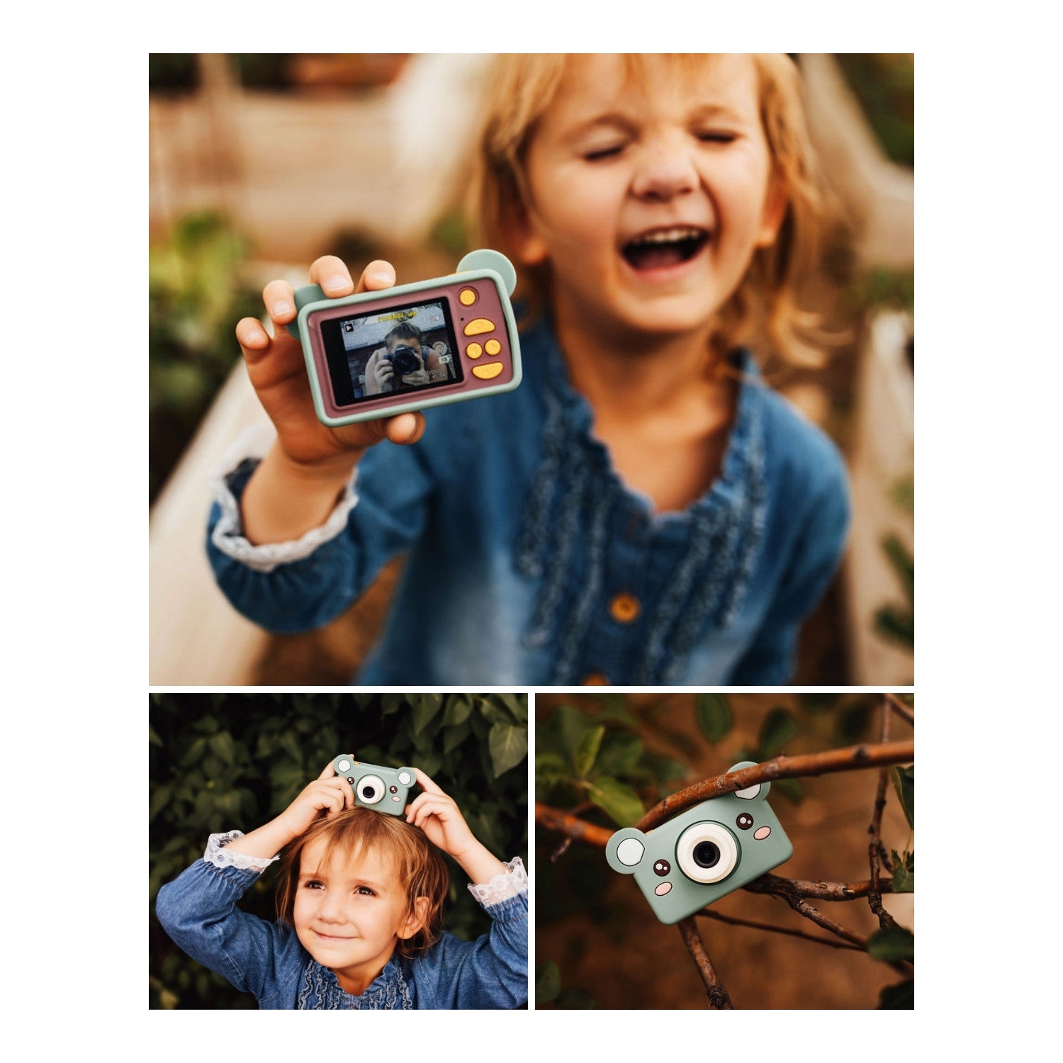 Kidamento Kids Digital Camera & Camcorder - Model C - Mikayo the Bear