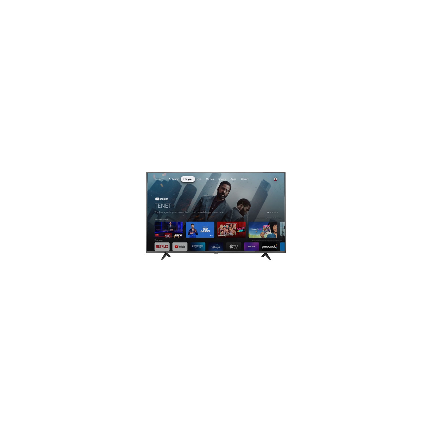 TCL 4-Series 50" 4K UHD HDR LED Smart Google TV (50S446-CA) - 2021 - Open Box