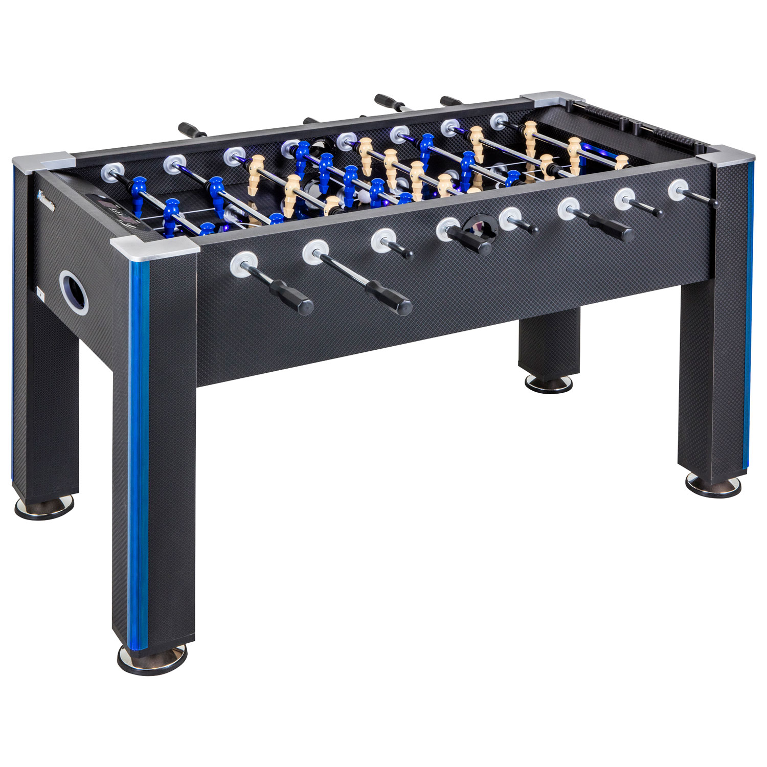 Table de soccer miniature DEL de 58 po Atomic Azure - Noir