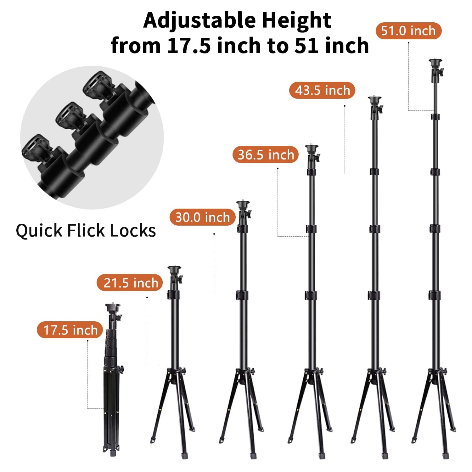 Anneau lumineux avec trépied et support pour téléphone cellulaire pour diffusion en direct/maquillage, mini anneau lumineux DEL pour caméra pour