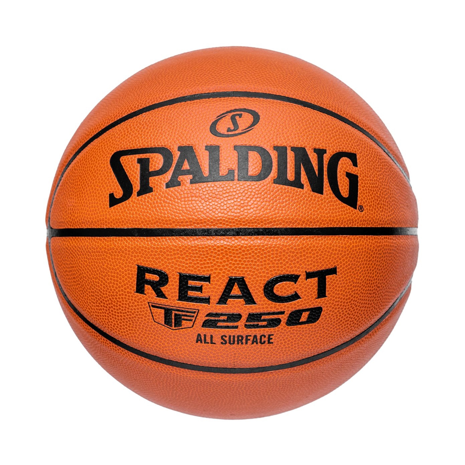 Spalding REACT TF-250 Basketball Composite - Ballon de Basket Pour Toute Surface, Taille Jeune 5