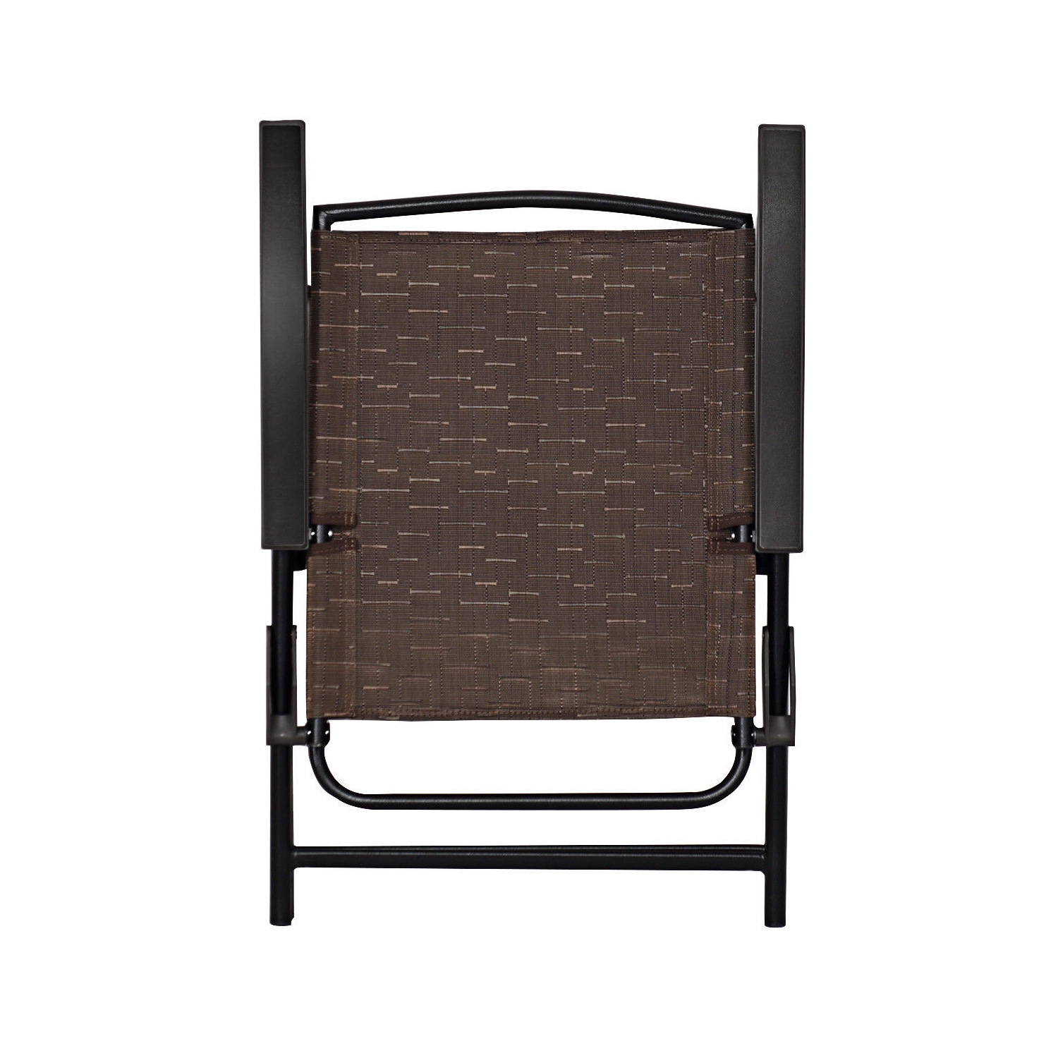 Gymax 4PCS Adjustable Folding Fabric Chair Powder Coated Steel Tube Frame Indoor Outdoor