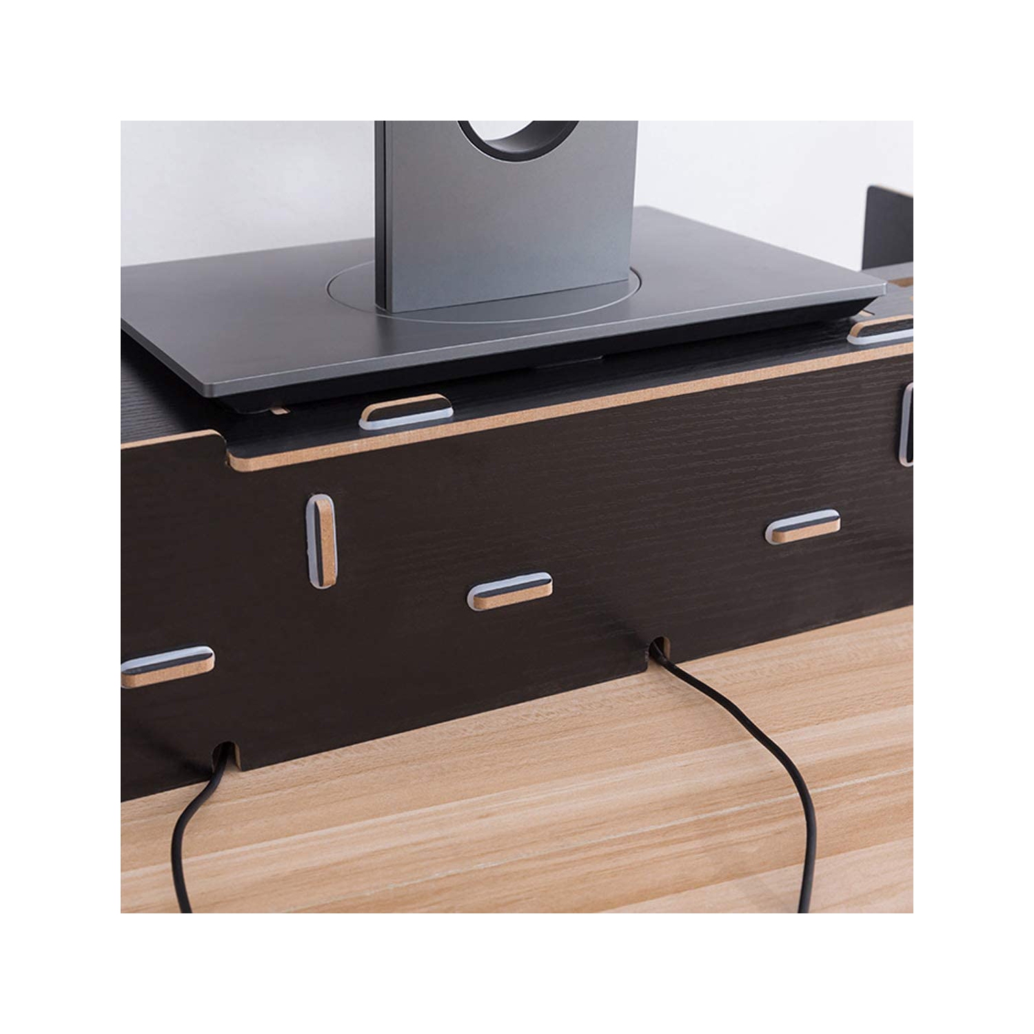 Universal Computer Monitor Stand Riser with Storage Organizer Drawers, Desktop, Laptop Stand Riser with Keyboard Storage Space for Home & Office