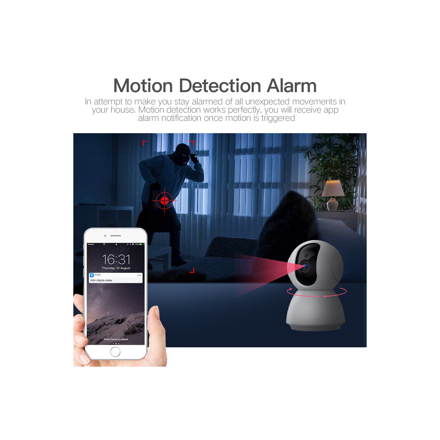 ULTREND Home Wi-Fi Two Way talking Baby, Pet Monitor